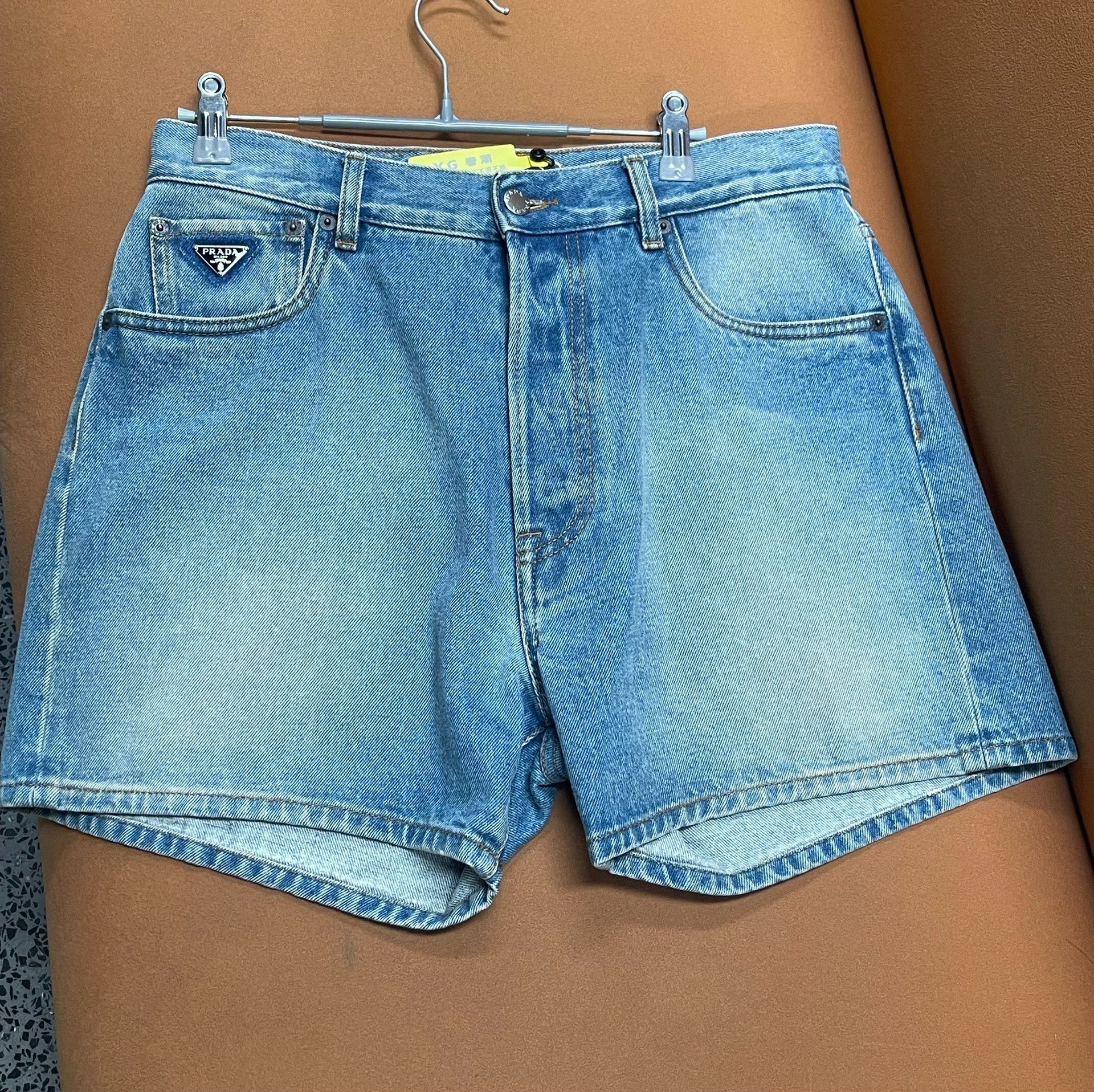 Prada Prada SS23 Distressed Mid-Rise Denim Shorts Size US 30 / EU 46 - 1 Thumbnail