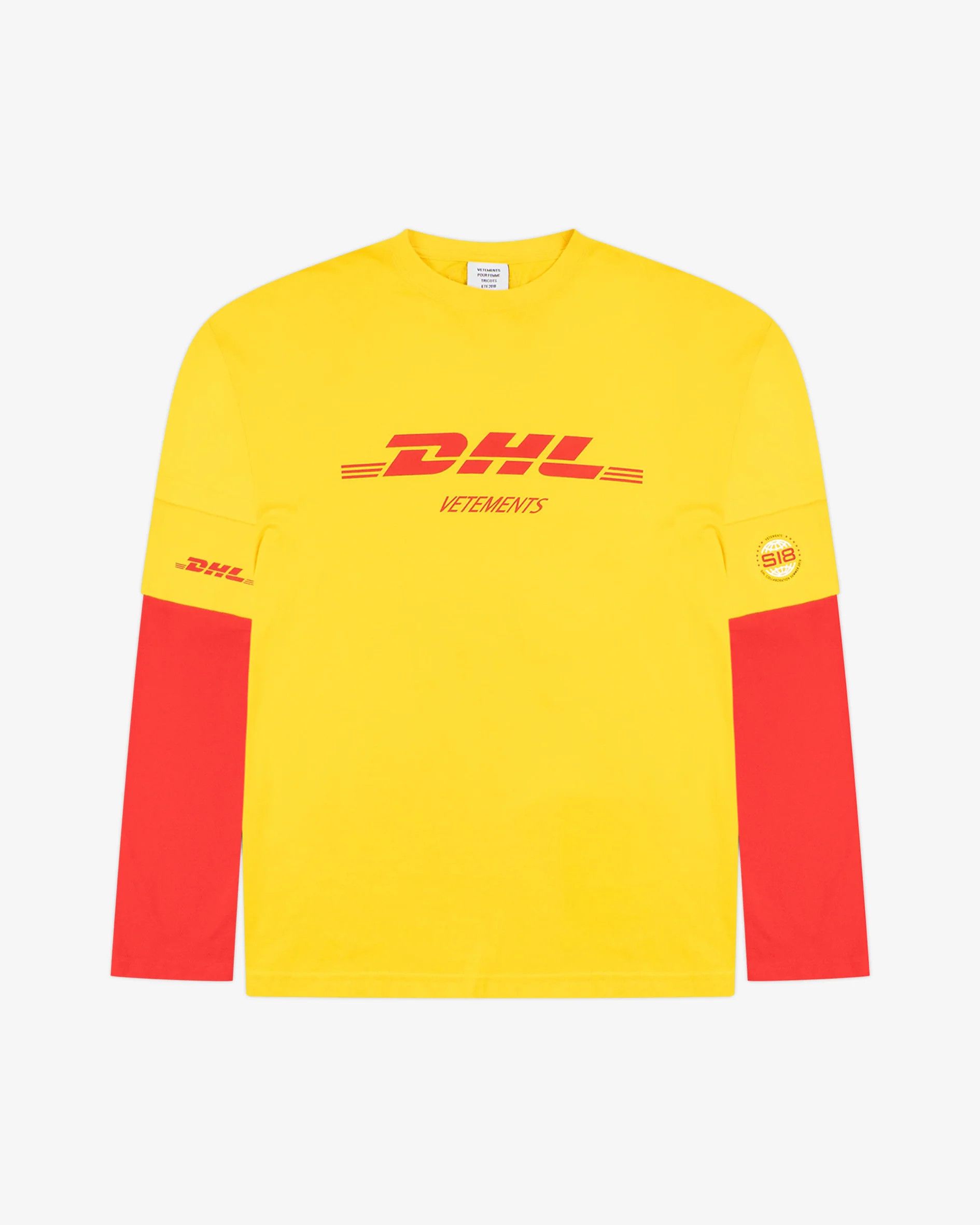 Vetements DHL Long Sleeved Tee Size US XS / EU 42 / 0 - 1 Thumbnail