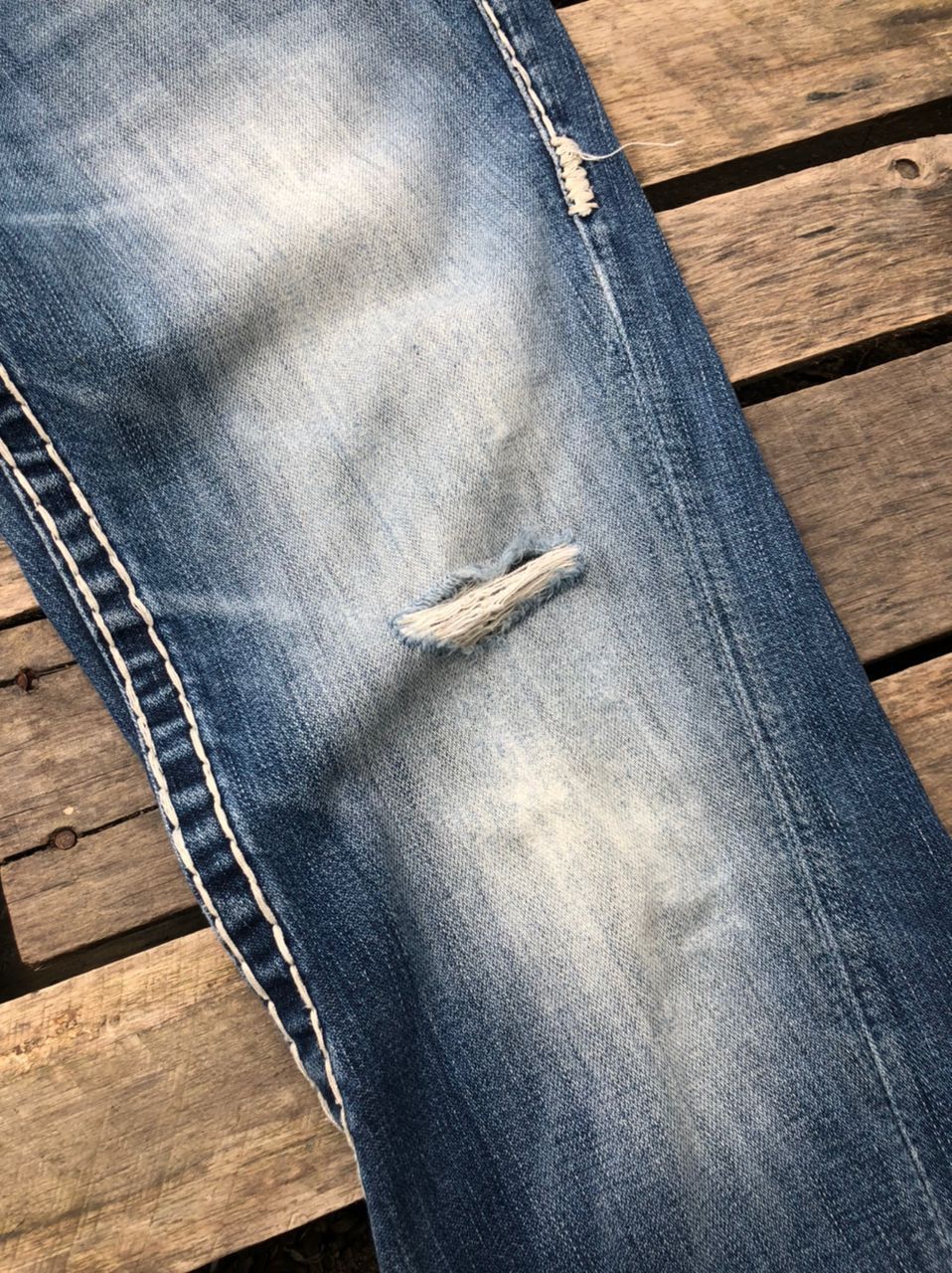 True Religion Vintage True Religion Bootcut Denim Jeans Distressed Size US 30 / EU 46 - 13 Thumbnail