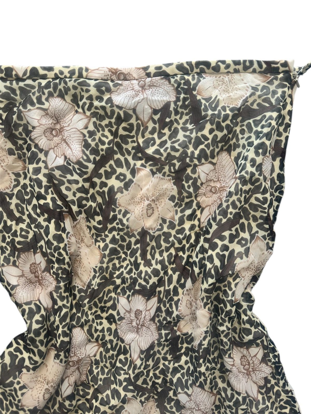 Vintage leopard print midi skirt Size 32" / US 10 / IT 46 - 2 Thumbnail