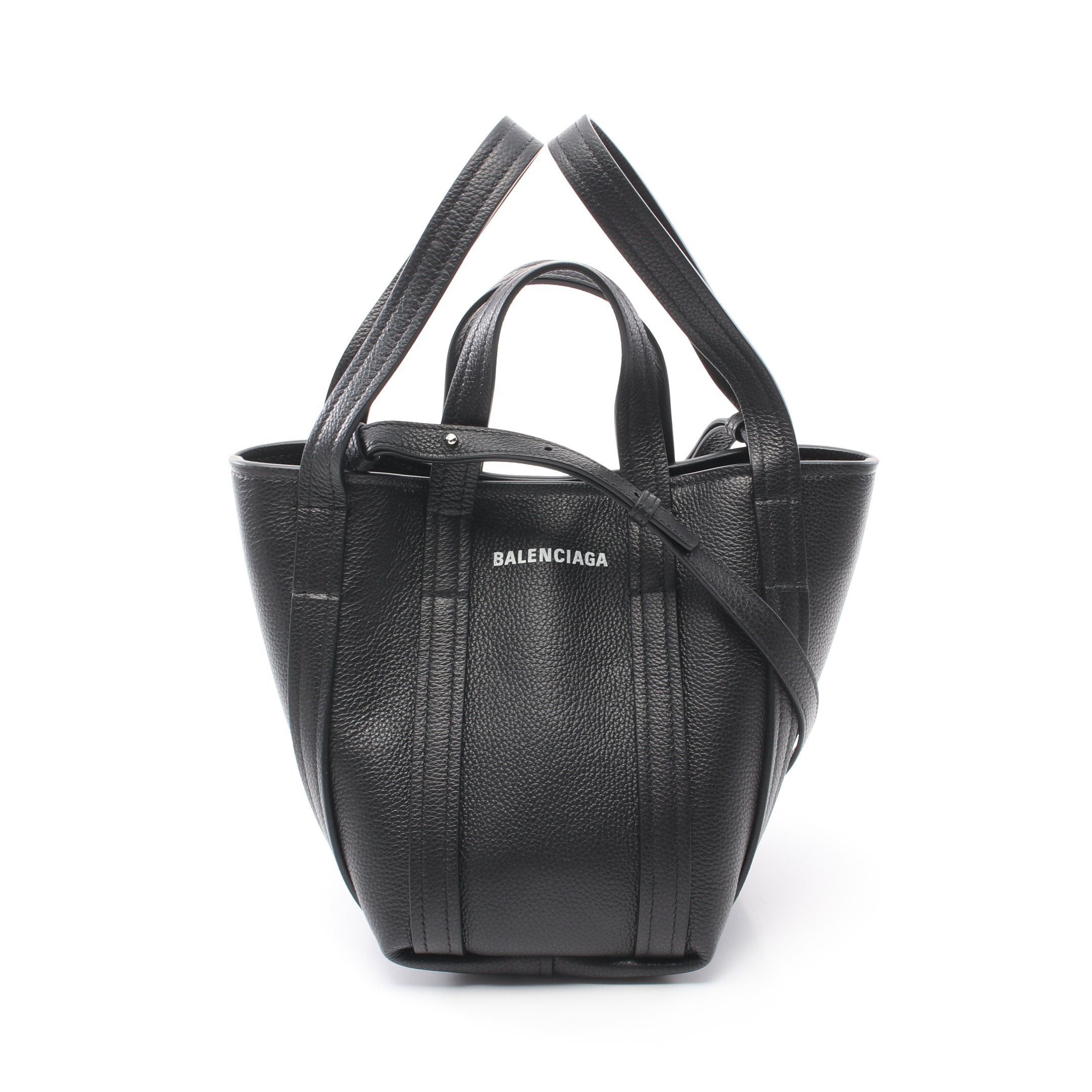 Balenciaga Balenciaga Everyday Xs North South Handbag Leather Black Size ONE SIZE - 1 Thumbnail