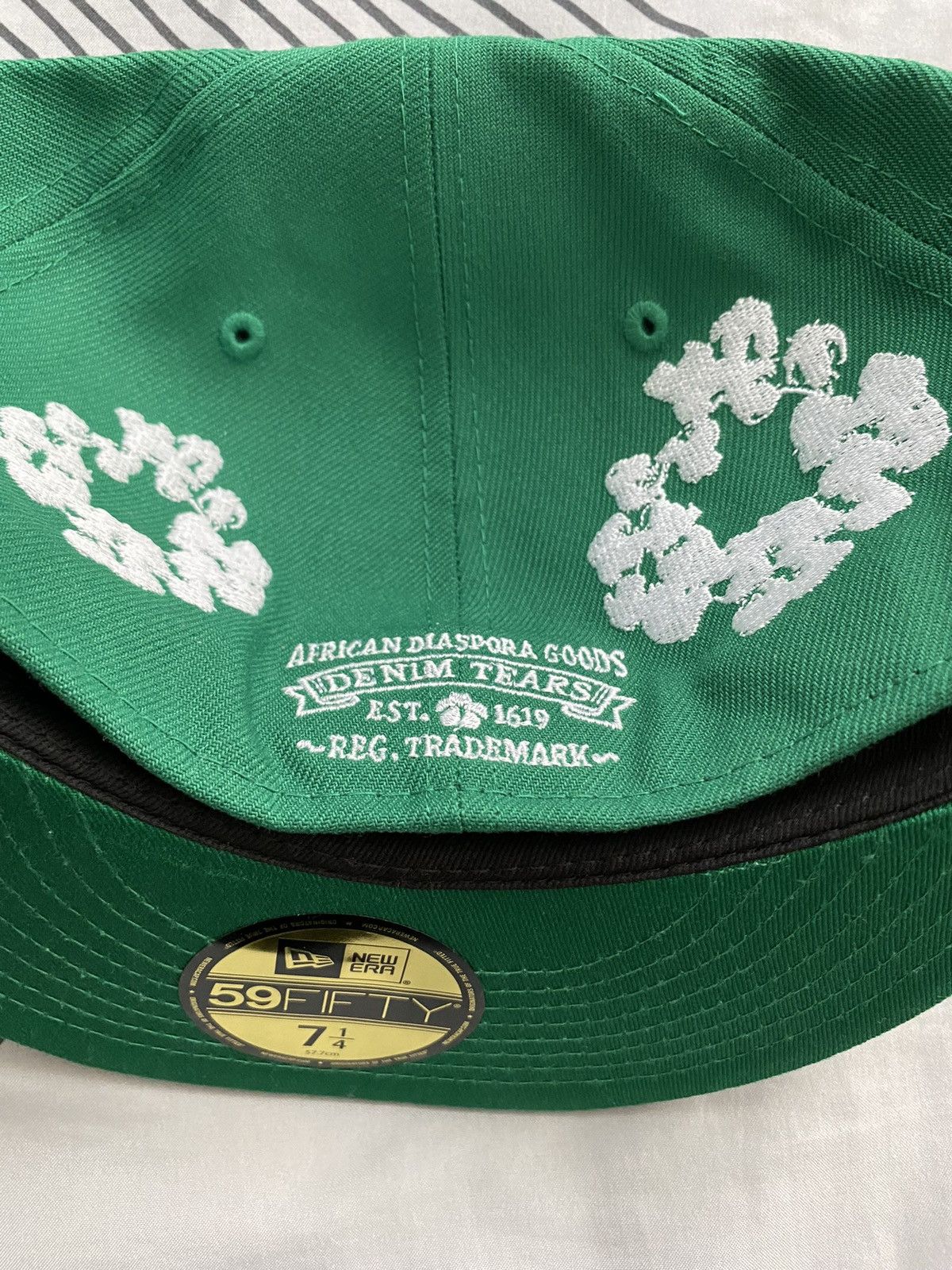 Denim Tears New Era Cotton Wreath 59/50 Cap Black Men's