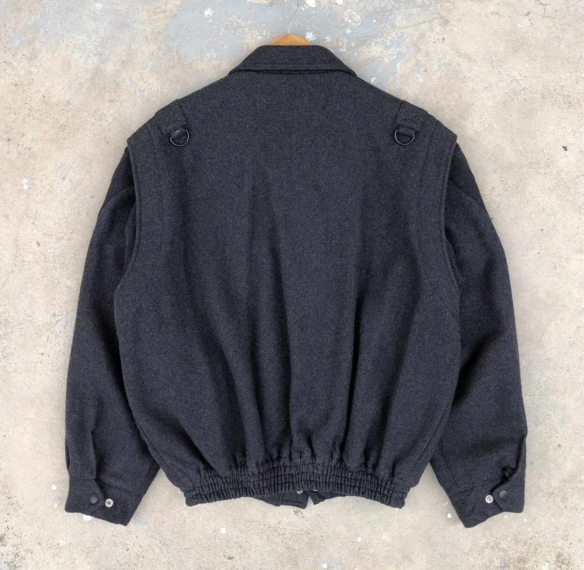 Japanese Brand Vintage 90s JC-Haward Men’s Wool Bomber Jacket Size US XL / EU 56 / 4 - 3 Thumbnail