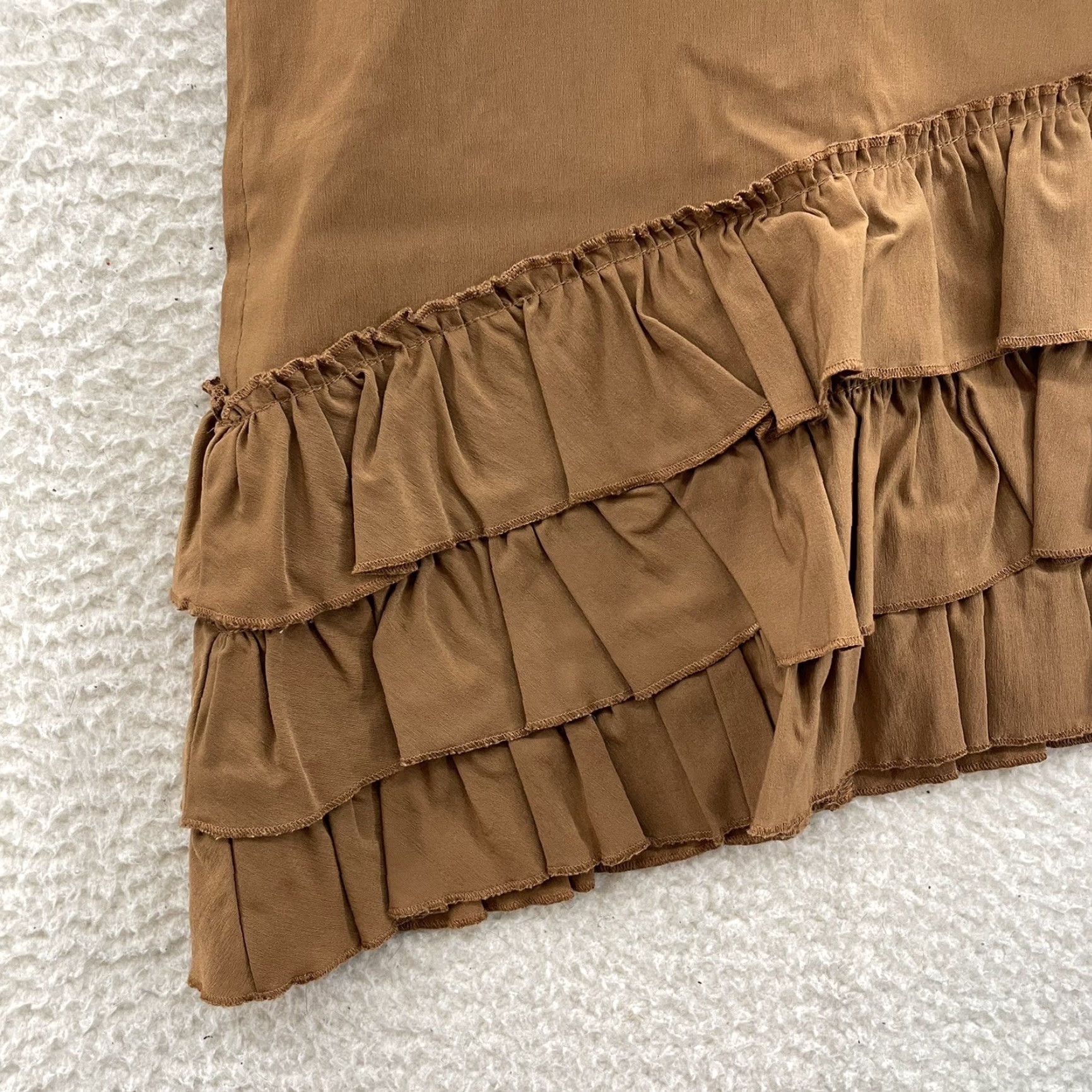 Morgan De Toi VINTAGE 90s Y2K Morgan De Toi Skirt 4 26 Brown Edwardian Fairy Grunge Women Size 27" / US 4 / IT 40 - 3 Thumbnail