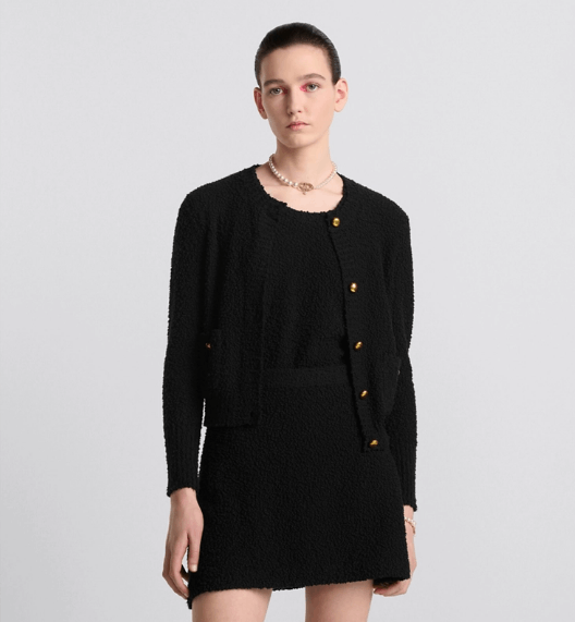 Dior o1w1db11225 454J03 Flared Mini Skirt in Black Size 26" / US 2 / IT 38 - 5 Thumbnail