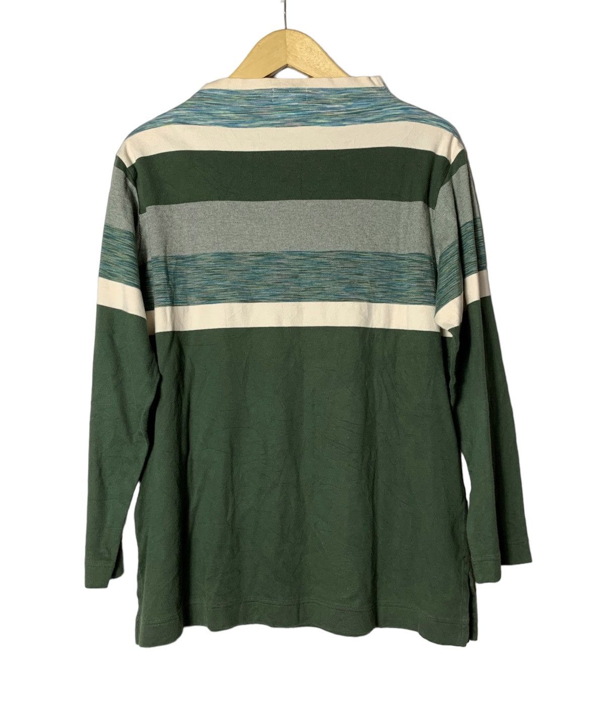 Designer × Missoni × Vintage Vintage Missoni Intimo Striped Longsleeve Tshirt Size US L / EU 52-54 / 3 - 2 Thumbnail