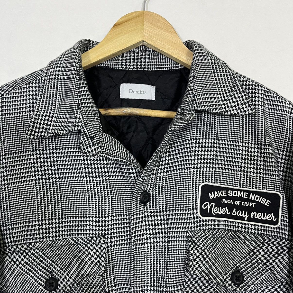 14th Addiction DENIFITS PLAID MULTIPOCKET BUTTON UP JACKET Size US L / EU 52-54 / 3 - 4 Thumbnail