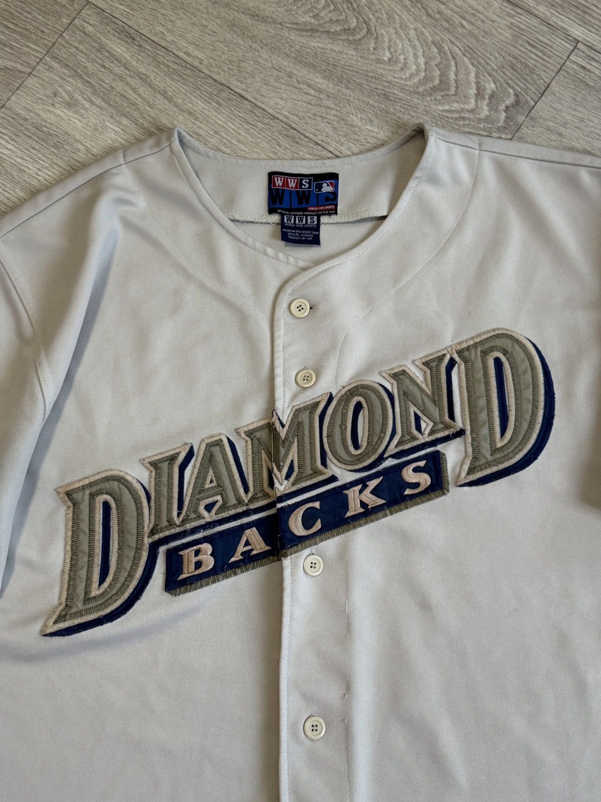 MLB 🔷Vintage Arizona Diamondbacks Baseball By WWS Jersey 90s🔷 Size US XL / EU 56 / 4 - 4 Thumbnail