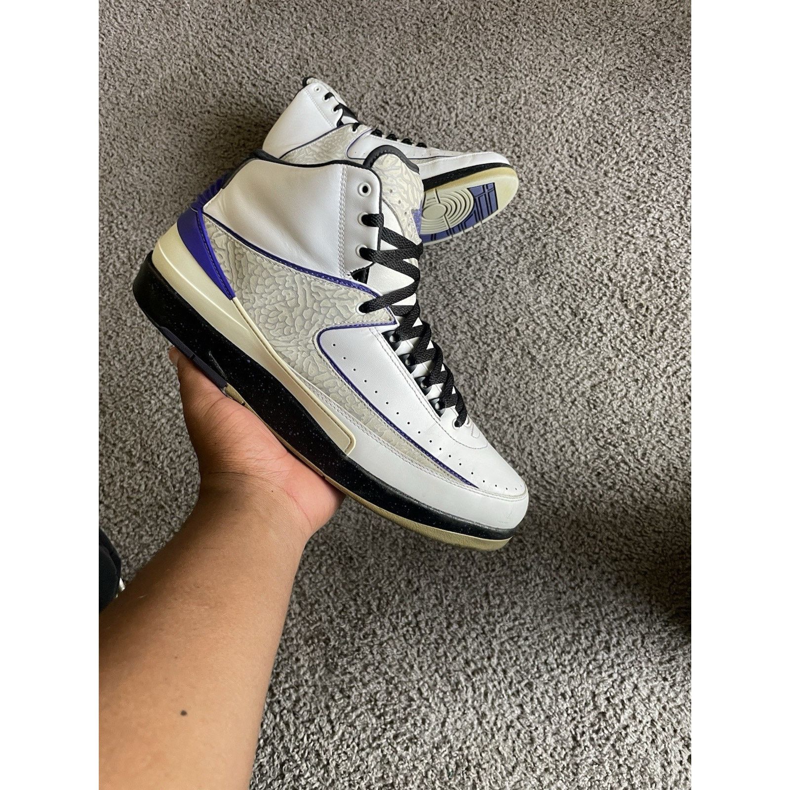 Size 13-Nike Air Jordan Retro 2 Concord 385475-153