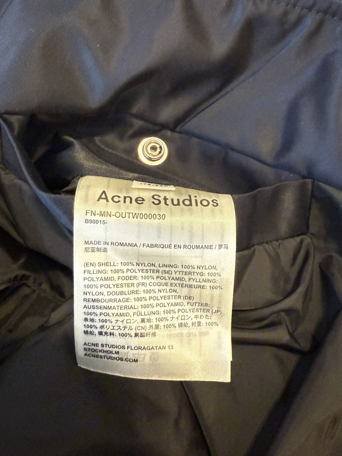 Acne Studios Acne Studios Nylon Bomber Jacket Size US S / EU 44-46 / 1 - 6 Thumbnail