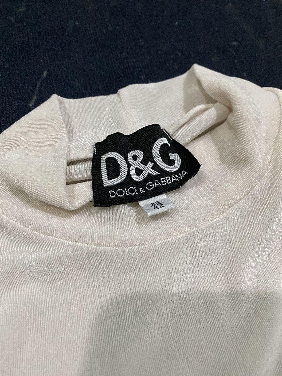 Dolce & Gabbana Vintage D&G Dolce Gabbana Acetate Spandex Tank Top Size M / US 6-8 / IT 42-44 - 2 Thumbnail