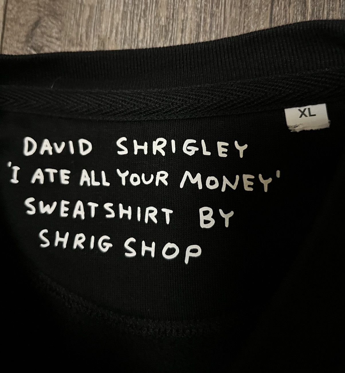 Designer David Shrigley I Ate All Your Money Rat Crewneck Sweatshirt Size US XL / EU 56 / 4 - 3 Thumbnail