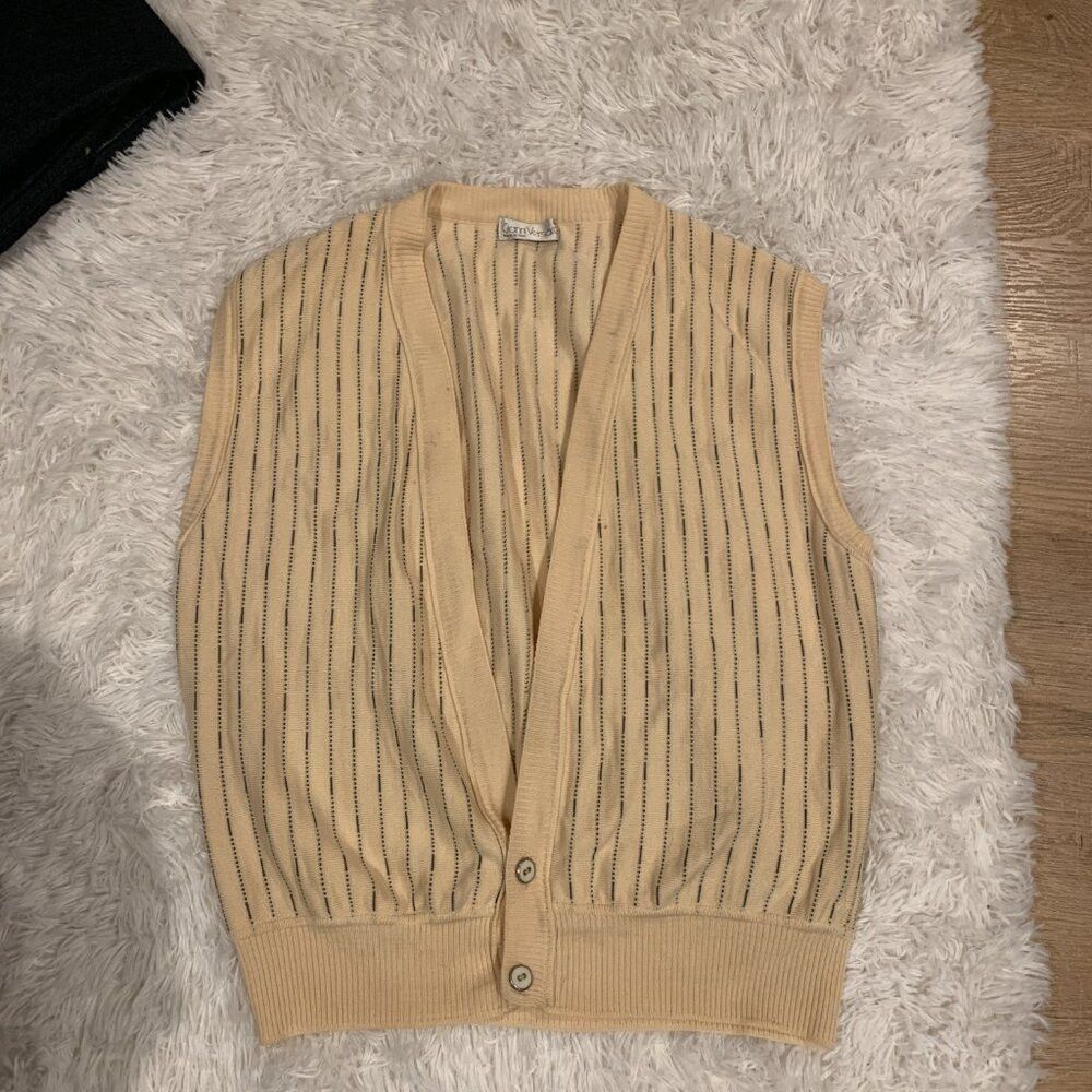Versace Vintage 1993 Gianni Versace Made In Italy Wool Blend Sweate Size US L / EU 52-54 / 3 - 3 Thumbnail