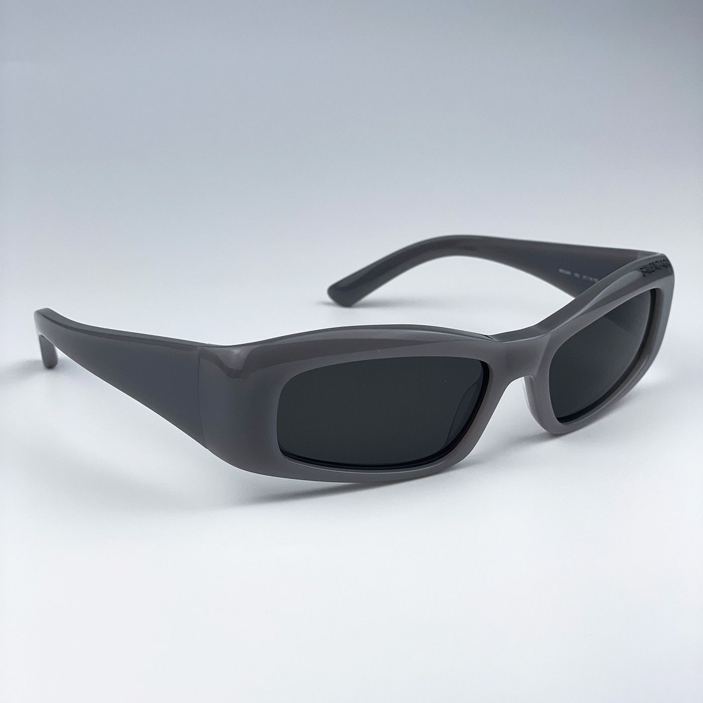 Balenciaga NEW Balenciaga BB0266S 003 Grey Rectangle Unisex Sunglasses Size ONE SIZE - 7 Thumbnail