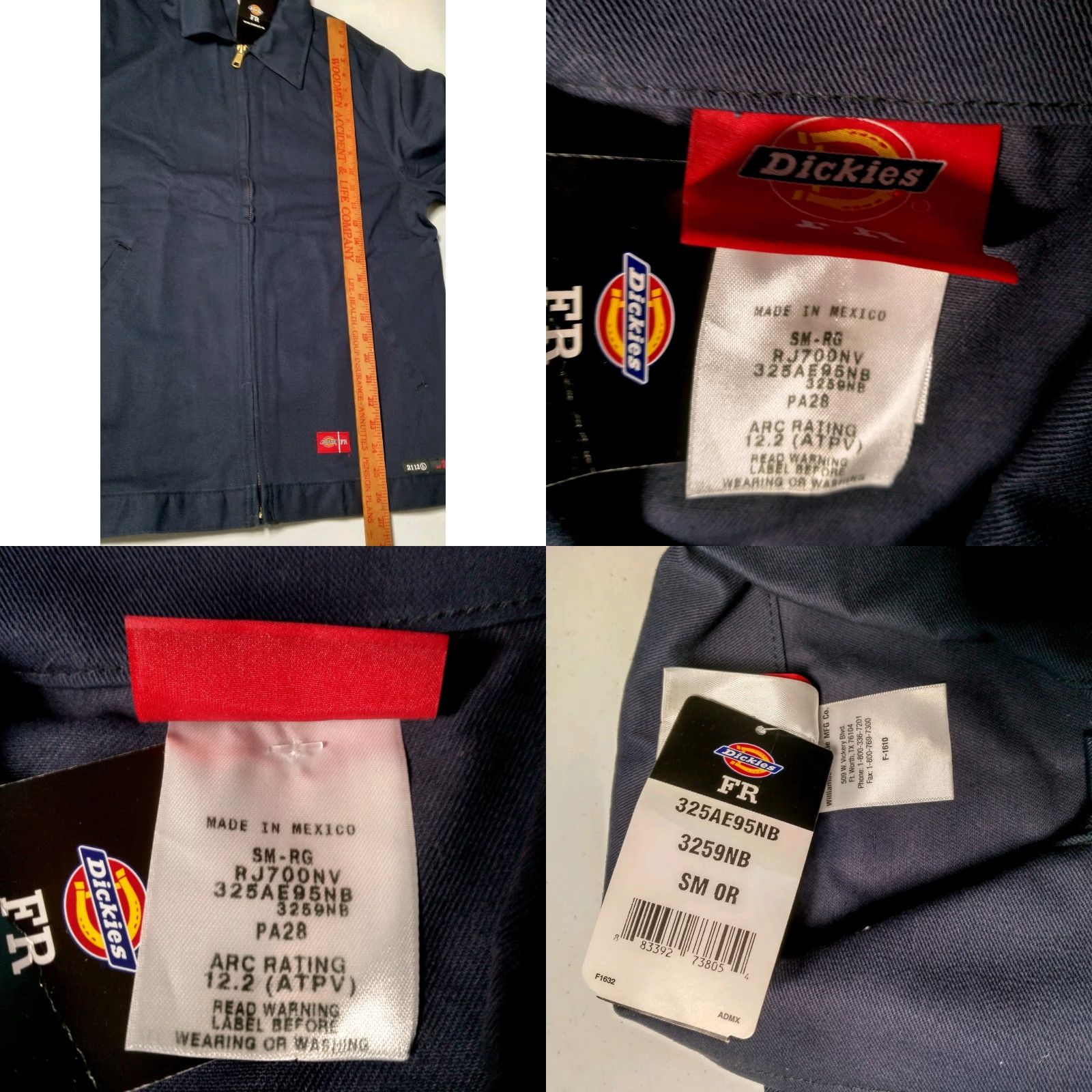 Dickies VINTAGE Dickies FR Workwear Jacket Men S Blue Flame Resistant Twill 3259NB New Size US S / EU 44-46 / 1 - 8 Thumbnail