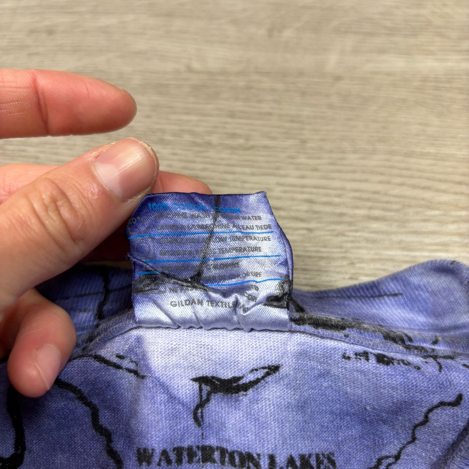 Gildan × Vintage VTG 90s Idaho State Map Tie Dye AOP Single Stitch Shirt Med Size US M / EU 48-50 / 2 - 7 Thumbnail