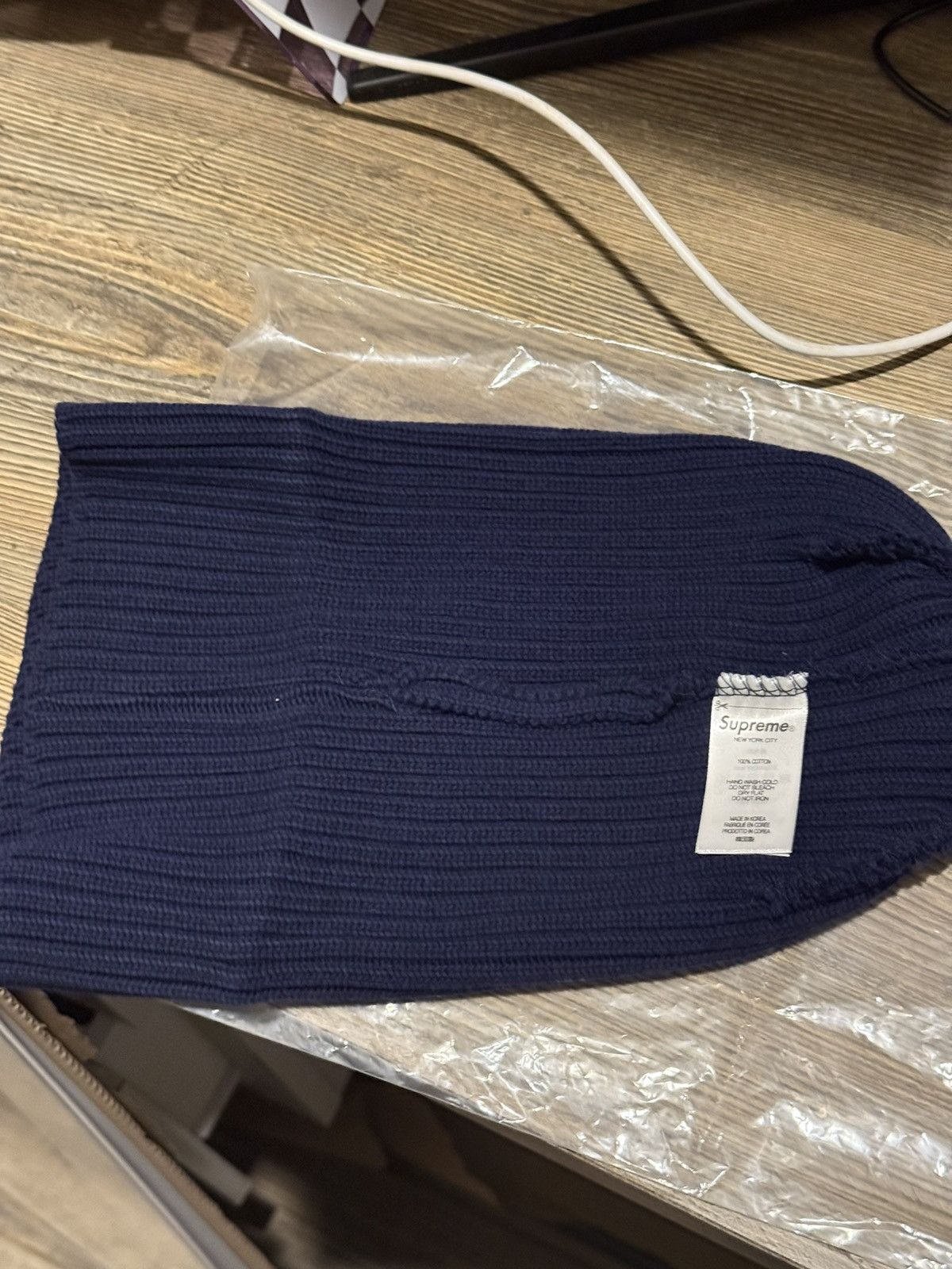 Supreme Supreme overdyed beanie navy blue Size ONE SIZE - 3 Thumbnail