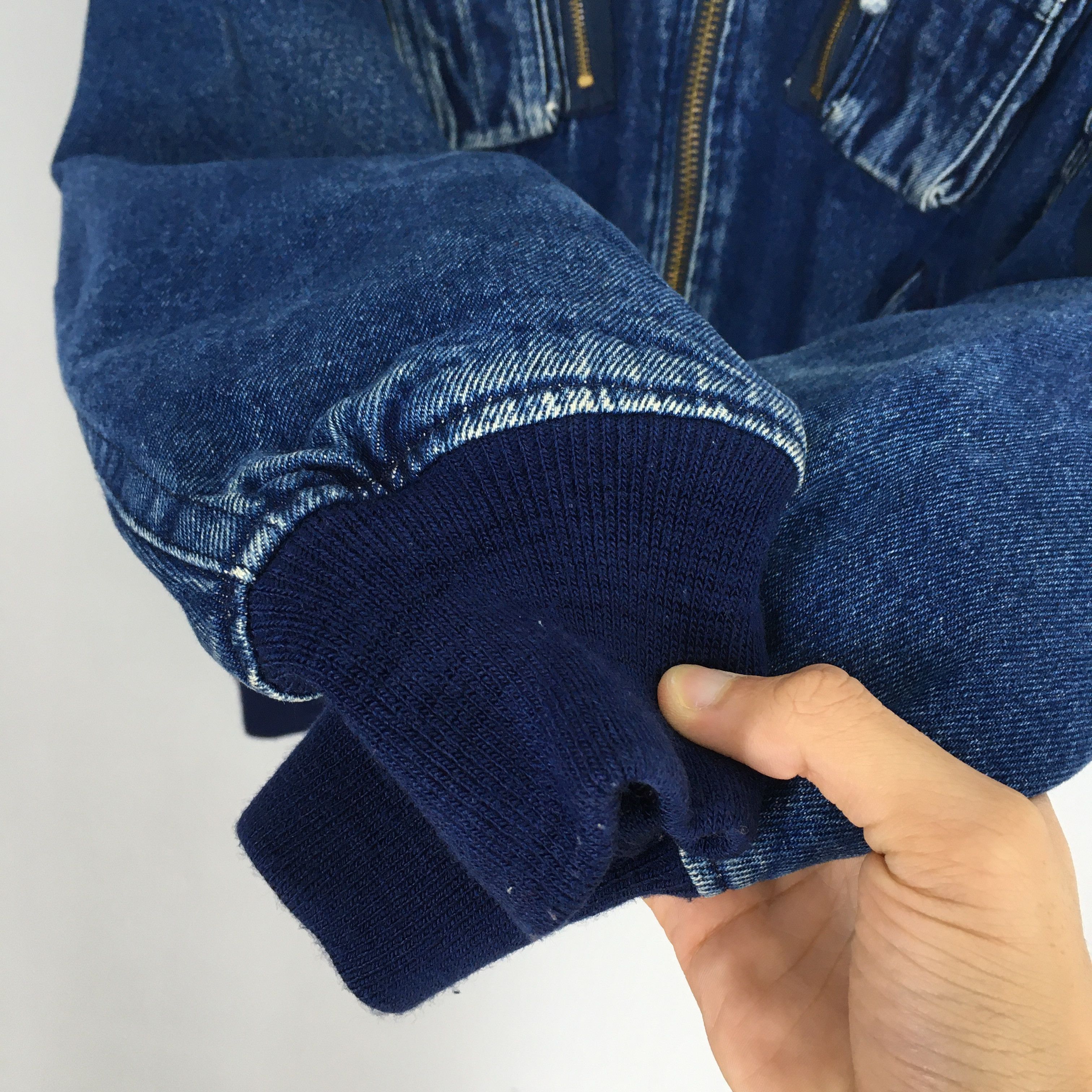 Karl Helmut Vintage Karl Helmut Bomber Denim Jacket Large Size US L / EU 52-54 / 3 - 5 Thumbnail