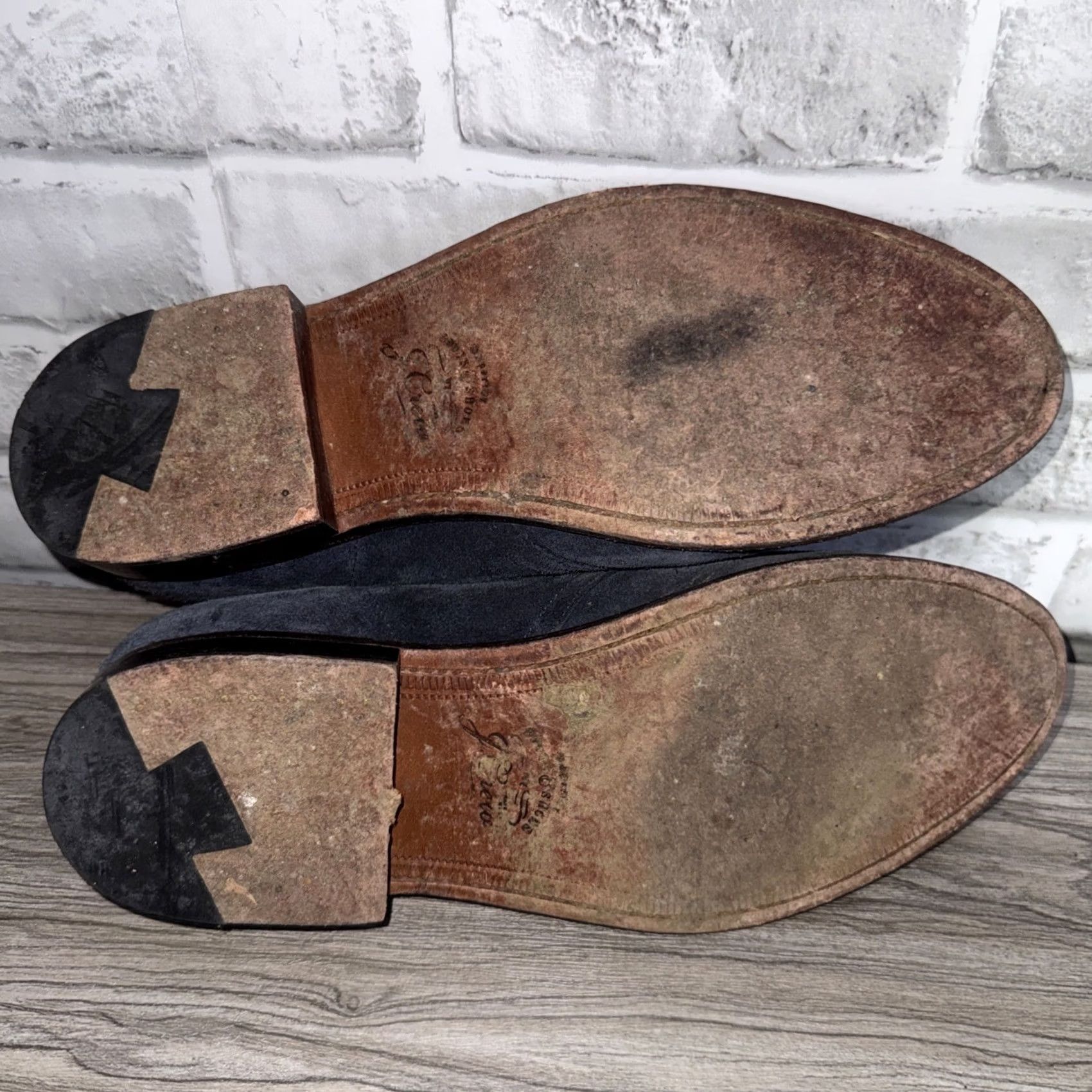 J.Crew VINTAGE J.CREW Blue Suede Leather Boots Mens Size 11 Chukka Boots Leather Mens 11 Blue Leather Boots Size US 11 / EU 44 - 6 Thumbnail