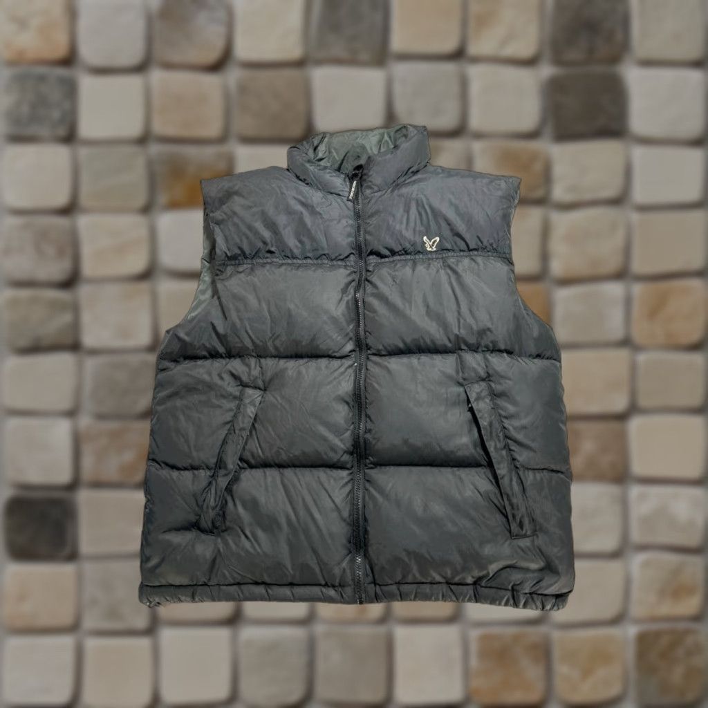 American Eagle Outfitters VINTAGE American Eagle Outfitters Puffer Vest Mens L Black Logo Down Nylon Full Zip Size US L / EU 52-54 / 3 - 1 Thumbnail