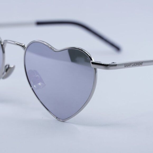 Saint Laurent Paris 🕶️ New Saint Laurent SL301 Lou Lou 003 Sunglasses - Silver Size ONE SIZE - 6 Thumbnail
