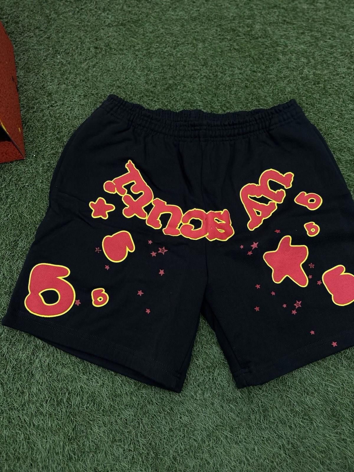 Sp5der Sp5der OG Web V2 Phantom Sweatshort “Black Red” 2025 (M) Size US 32 / EU 48 - 3 Thumbnail
