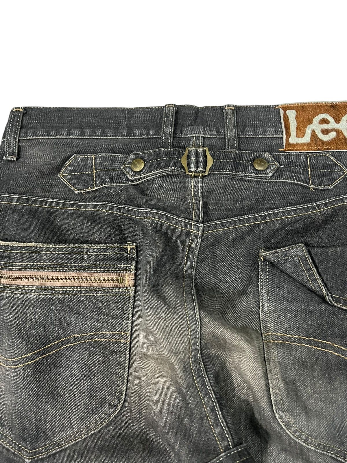 Japanese Brand Flare Jean Lee Cowboy Backle Back Size US 34 / EU 50 - 14 Thumbnail