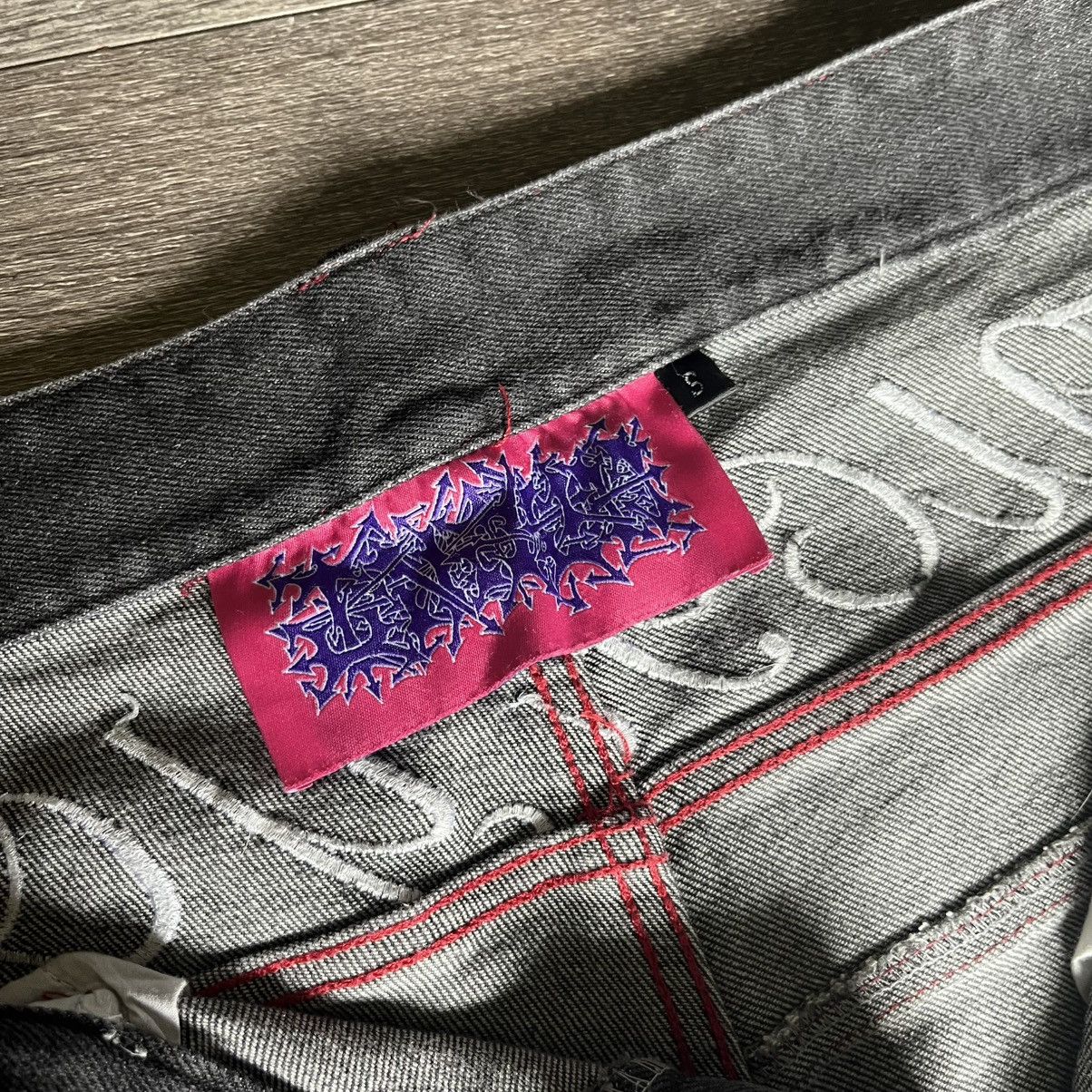Haunted Starbucks Haunted Starbucks Fuck You Baggy Denim Jeans Red Size Small Size US 33 - 10 Thumbnail