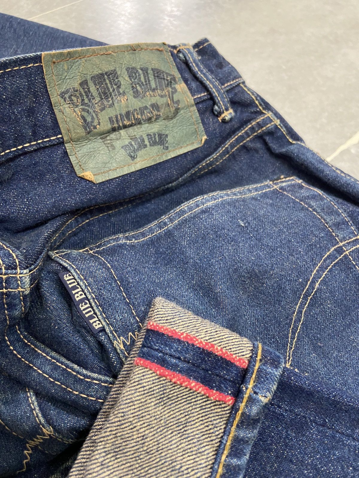 Blue Blue Japan × Jean Iron HR Market Blue Blue Japan Selvedge Jeans Size US 31 - 2 Thumbnail