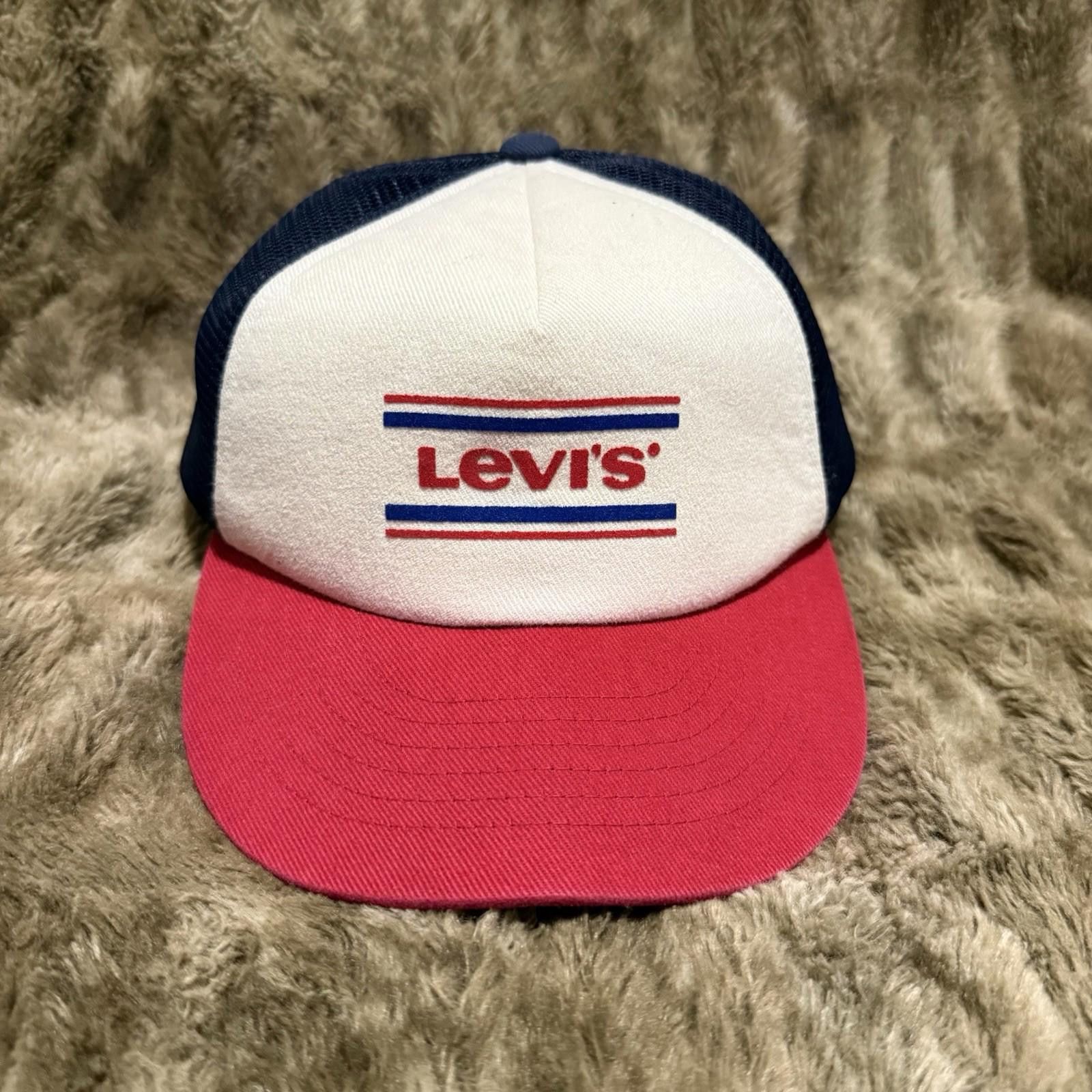 Levi's Vintage Levi’s Trucker Snapback Hat O/S Cap Men’s Size ONE SIZE - 1 Thumbnail