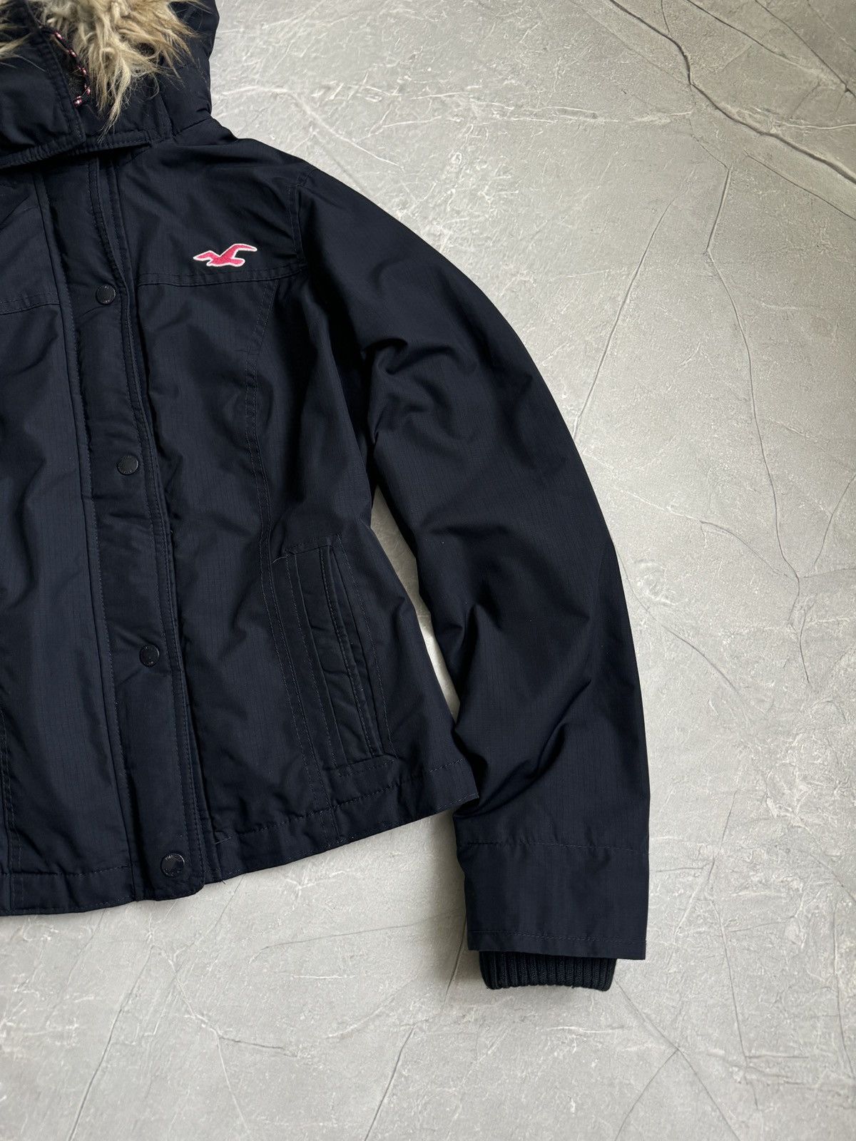 Hollister 00s Hollister Faux Fur Hood Crop Jacket Ifsixwasnine Style Size M / US 6-8 / IT 42-44 - 5 Thumbnail