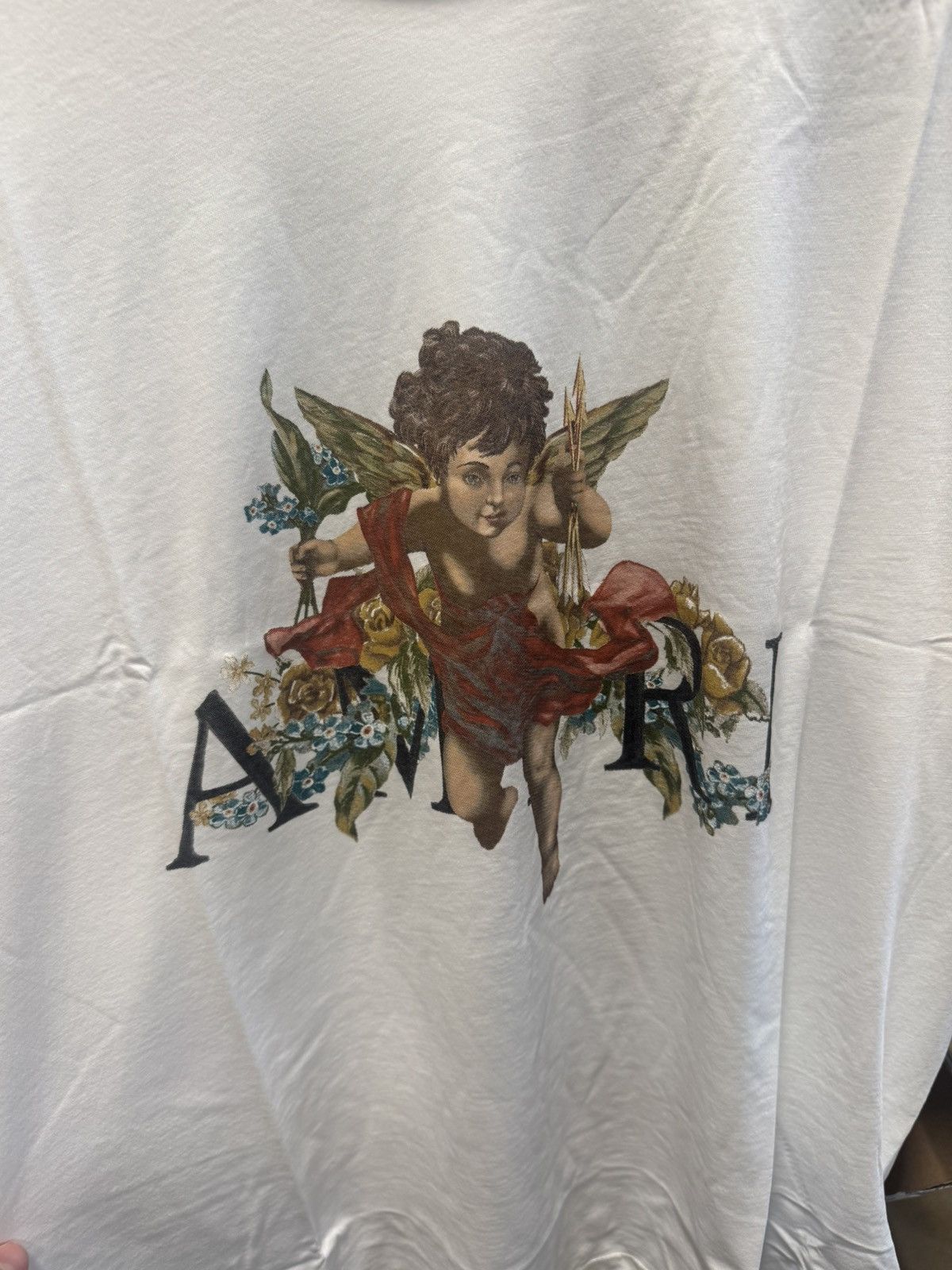 Amiri Amiri Cherub Logo T-Shirt NEW 550$ Size US L / EU 52-54 / 3 - 3 Thumbnail