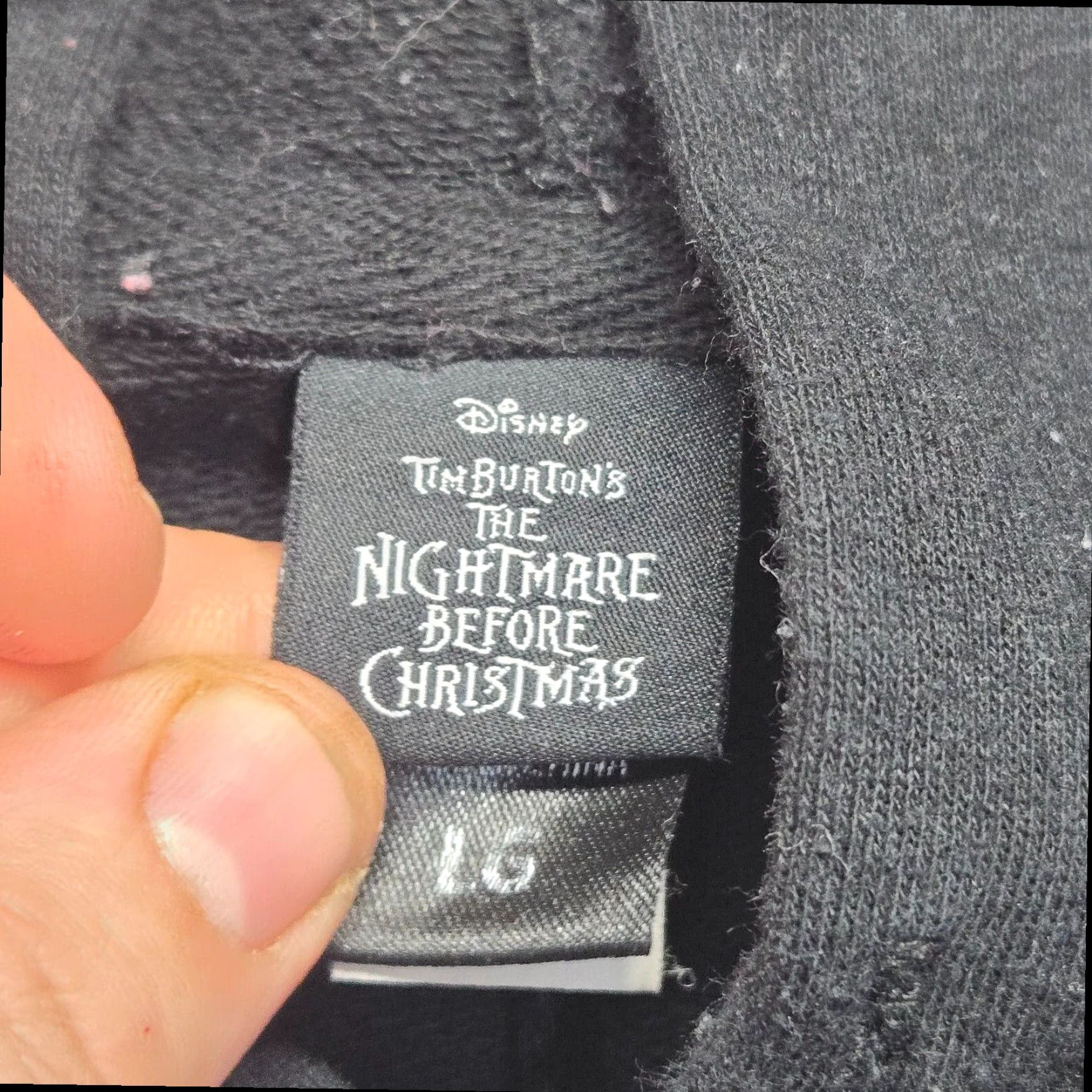 Port & Company Disney Nightmare Before Christmas Jack Skellington Hoodie Black Adult Large Size L / US 10 / IT 46 - 2 Thumbnail