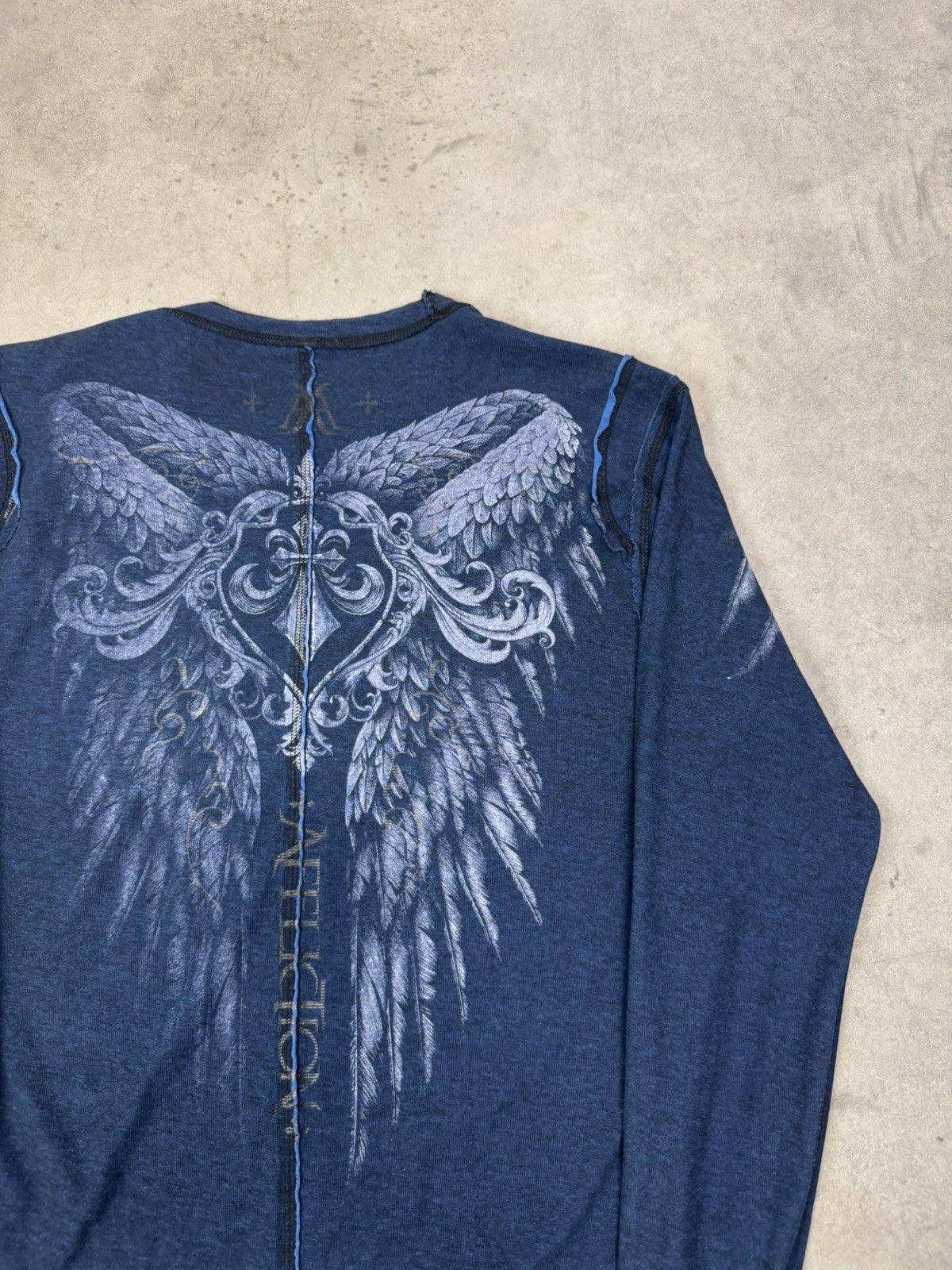 Affliction Vintage Y2K Affliction Reversible Long Sleeve T Shirt Size US L / EU 52-54 / 3 - 10 Thumbnail