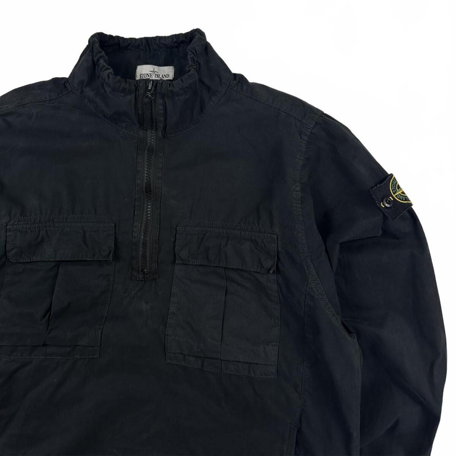 Stone Island Stone Island 1/4 Zip Smock Black Medium Size US M / EU 48-50 / 2 - 2 Thumbnail