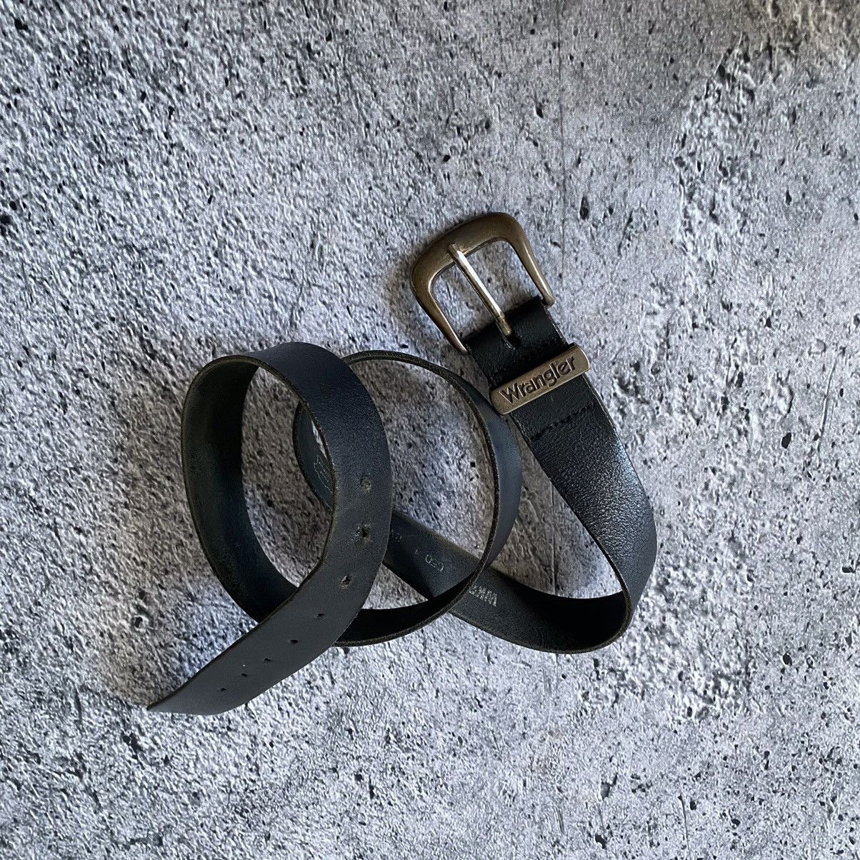 Leather × Vintage × Wrangler Vintage black leather belt Wrangler Size ONE SIZE - 1 Thumbnail