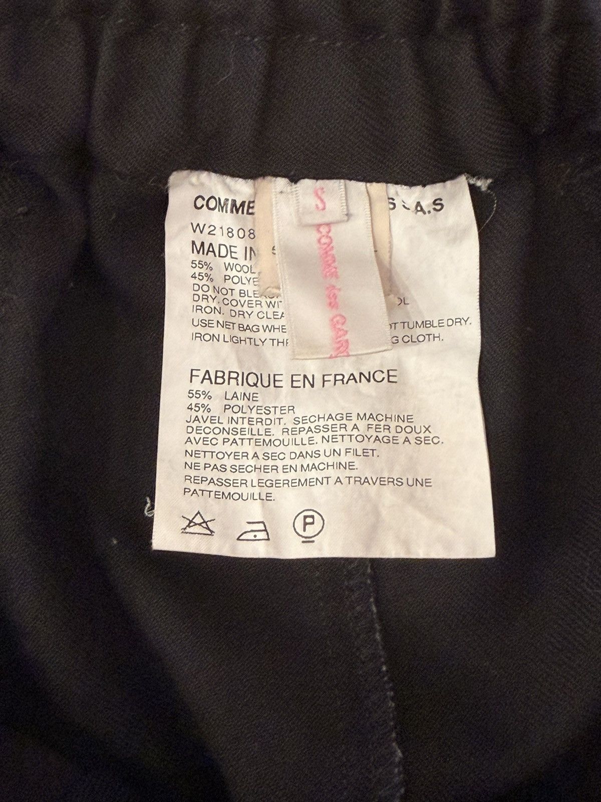 Comme des Garcons Comme Des Garçons Drop Crotch Wool Black Shorts Size S Size US 31 - 6 Thumbnail