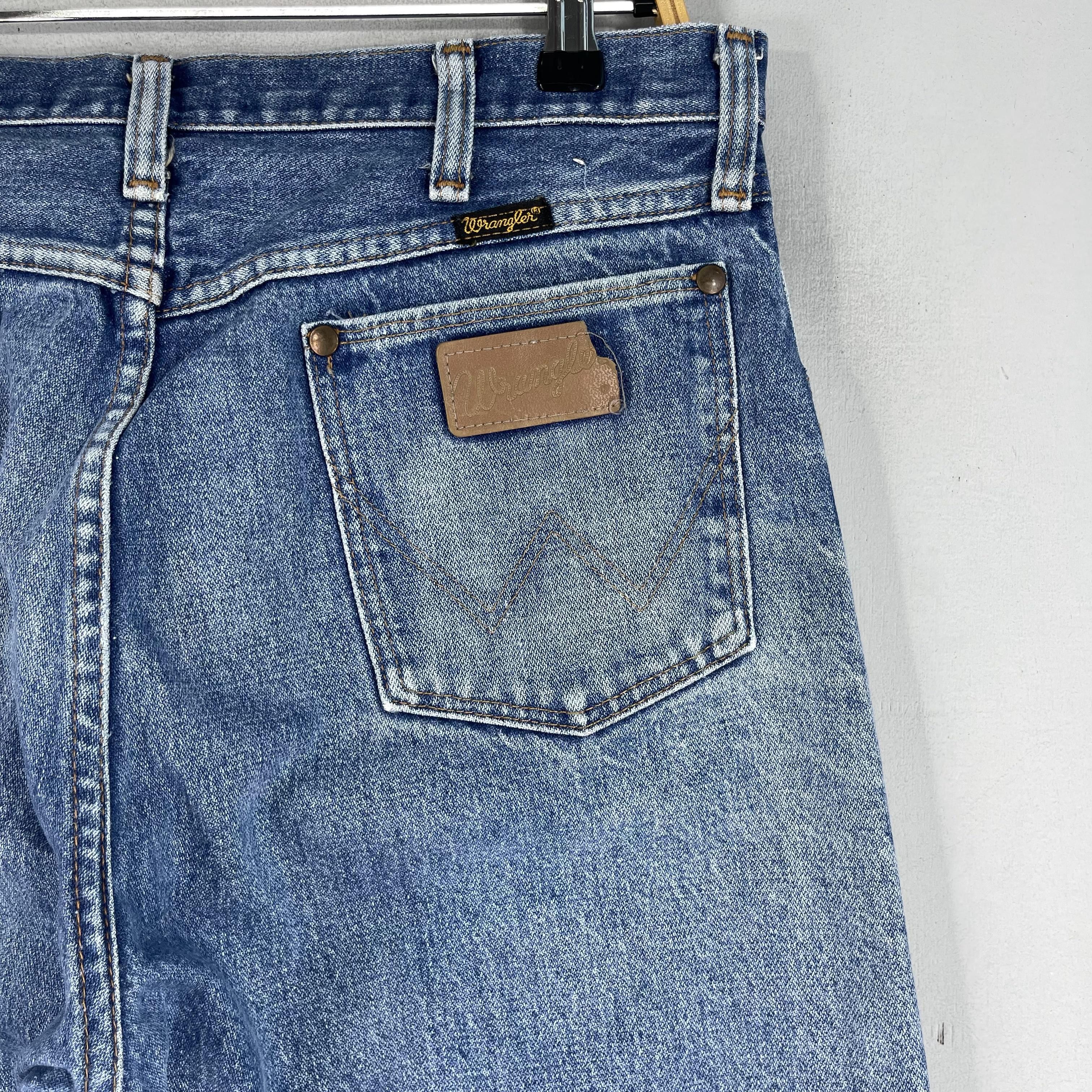 Vintage × Wrangler W32 L31 Vintage Wrangler Dirty High Rise Mid Wash Jeans Size US 32 / EU 48 - 9 Thumbnail