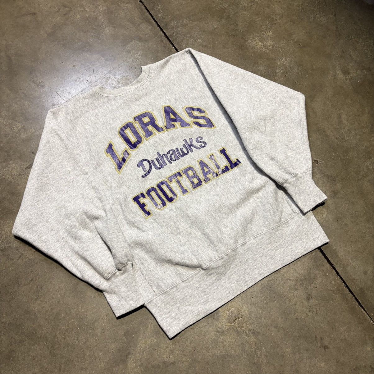 Champion Vintage 90s Champion Reverse Weave Sweatshirt Loras Football Size US L / EU 52-54 / 3 - 2 Thumbnail