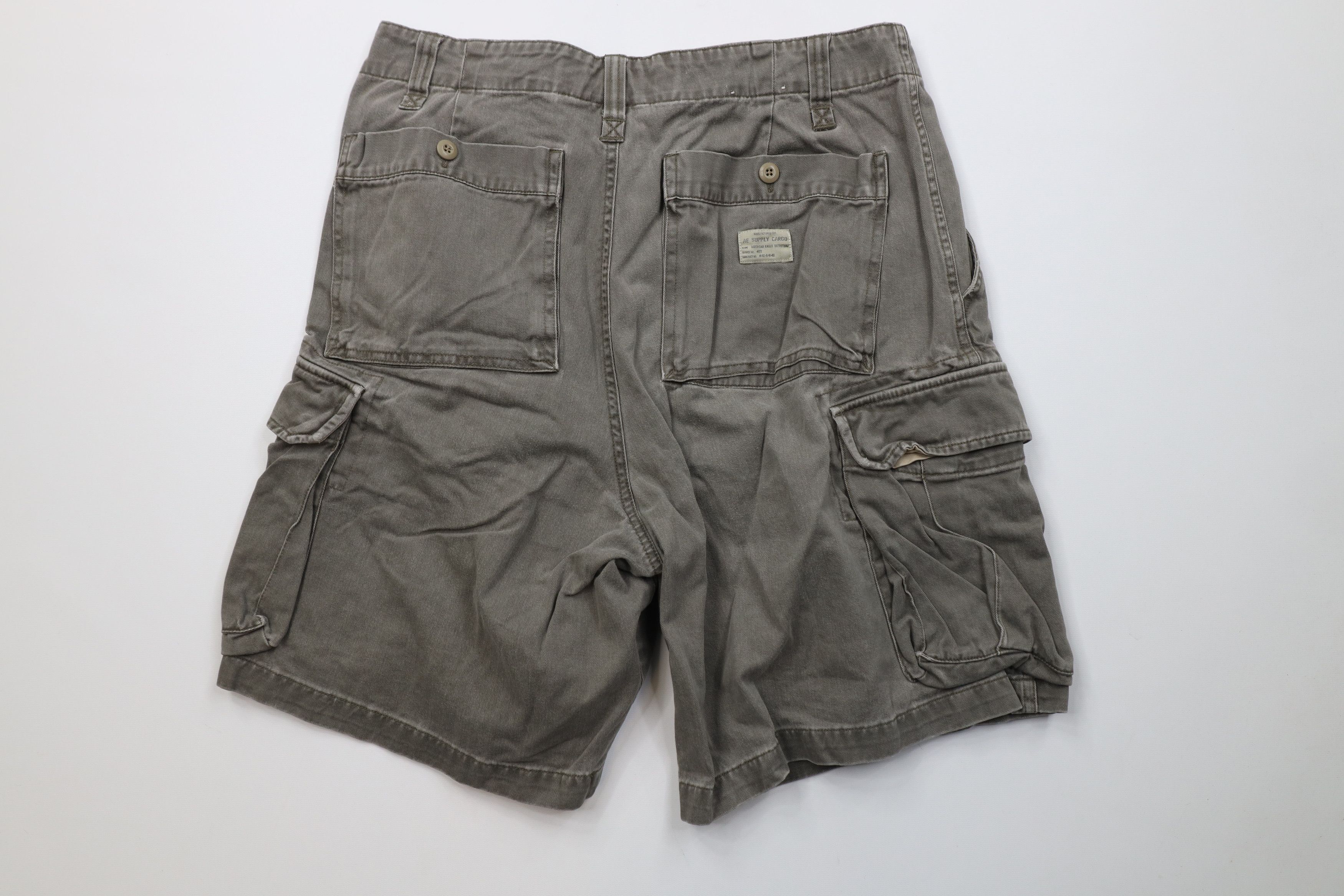 American Eagle Outfitters Vintage 90s Y2K American Eagle Outfitters Cargo Shorts Size US 32 / EU 48 - 7 Thumbnail