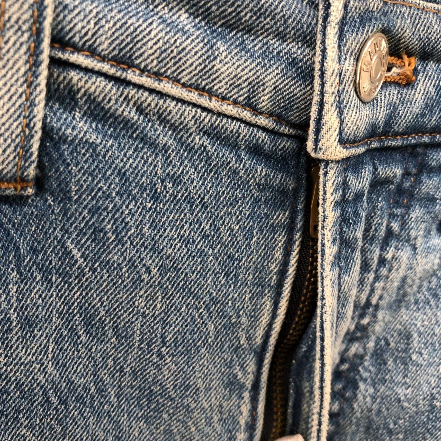 Madewell Madewell Jeans The Mid-Rise Perfect Vintage Womens 25 Ainsdale Blue Stretch Denim Straight 5-Pocket Slim Size 42" / US 20 - 5 Thumbnail