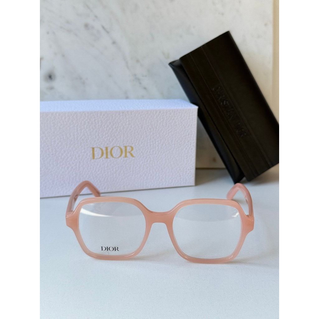 Dior NEW Dior DiorMidnightO S1I Square Eyeglasses Frames in Pink Size ONE SIZE - 4 Thumbnail