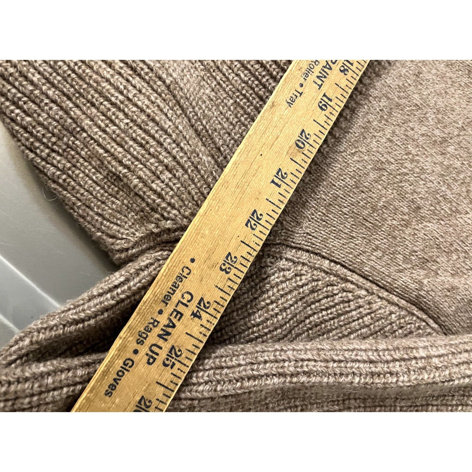 Vintage L.L. Bean Sweater Merino Lambs Wool Gore Wind Stopper 1/4 Zip Men’s XL Reg Brown Size US XL / EU 56 / 4 - 5 Thumbnail