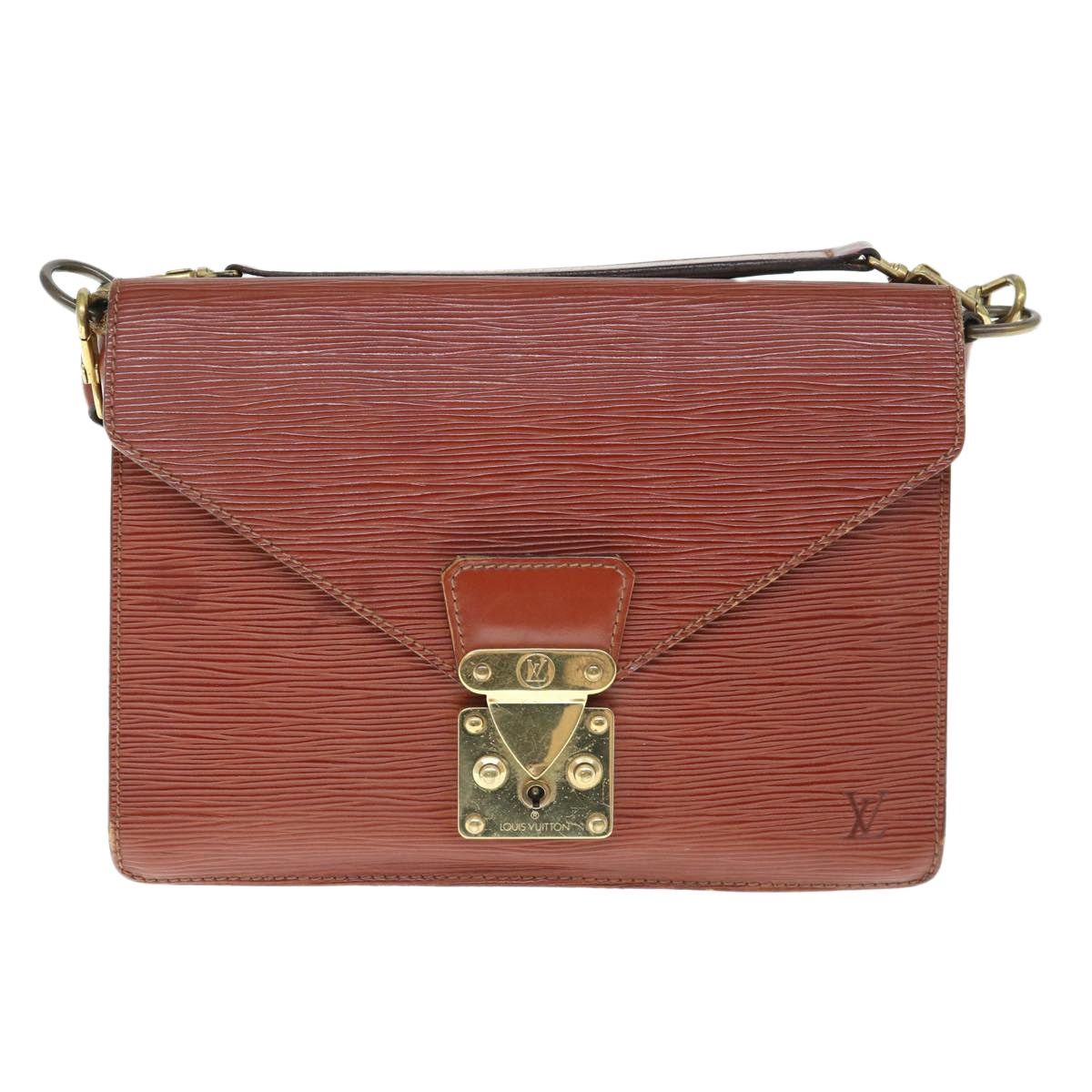 Louis Vuitton LOUIS VUITTON Epi Biface Hand Bag Brown M52323 Size ONE SIZE - 2 Thumbnail