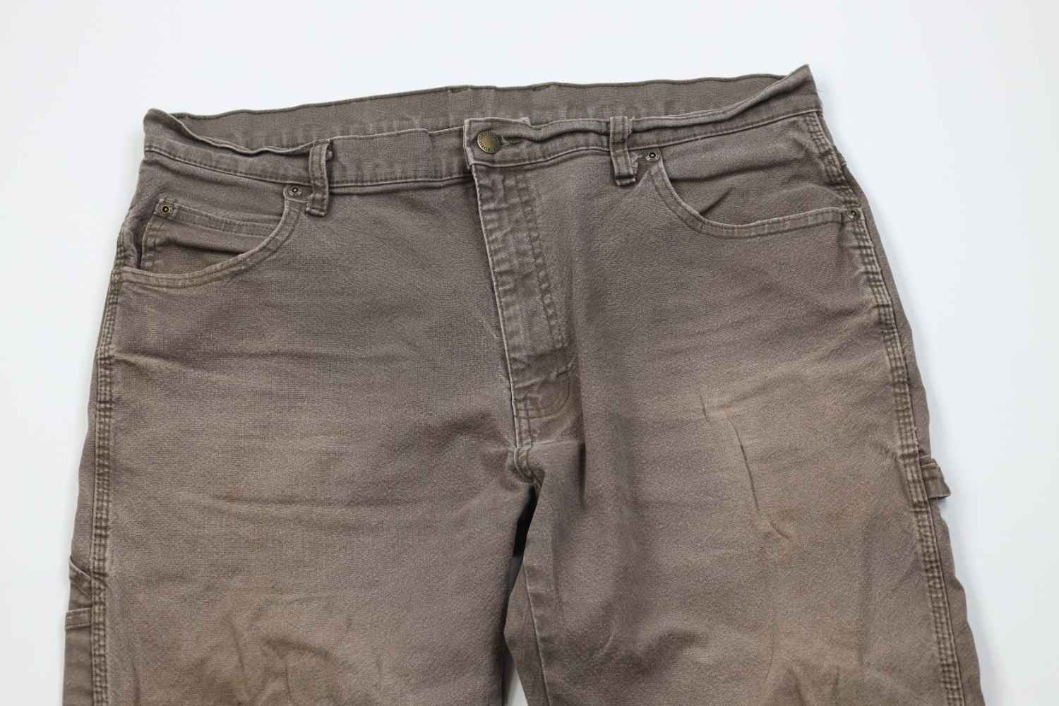 Dickies Vintage Y2K Dickies Canvas Wide Leg Dungaree Pants Brown Size US 36 / EU 52 - 2 Thumbnail