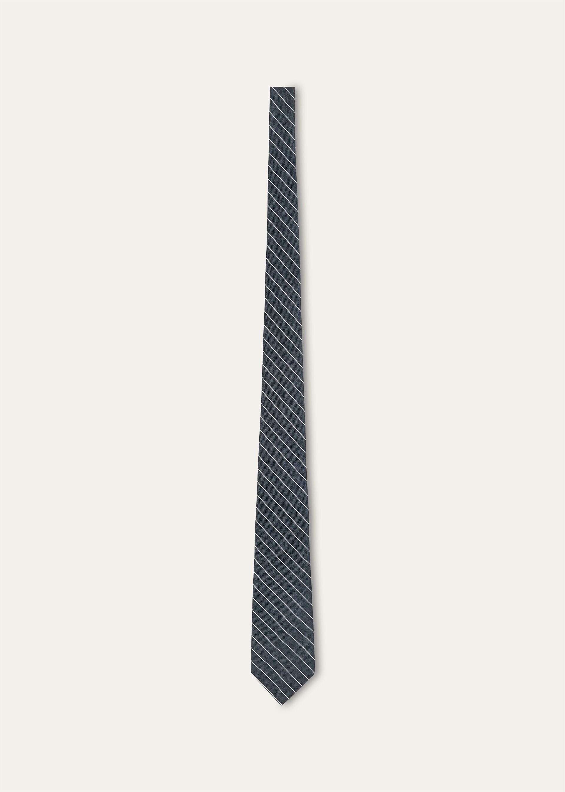 Loro Piana os11x0426 FAQ9151 Size: OS / Yale Tie in Dark Dove Grey Size ONE SIZE - 1 Thumbnail