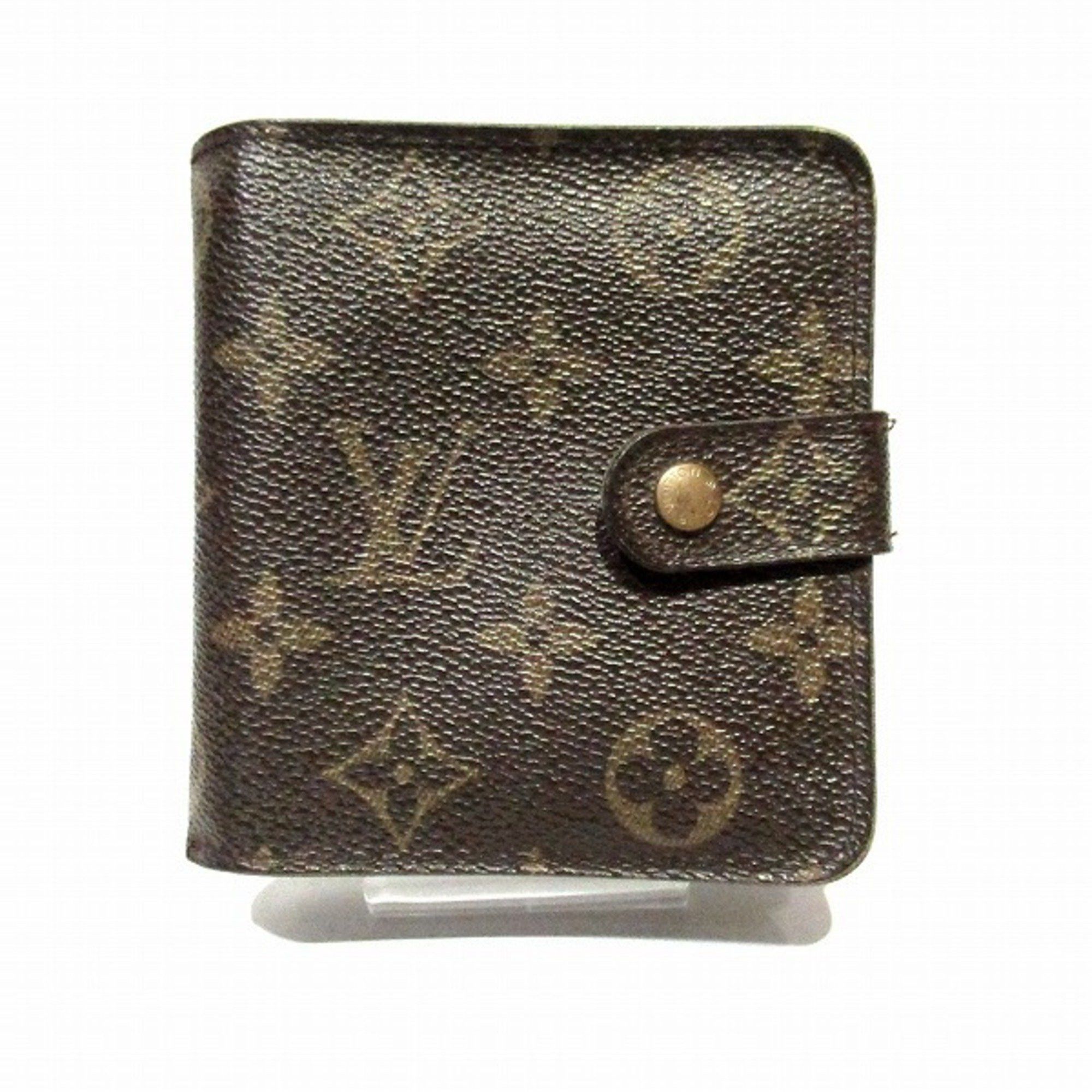 Louis Vuitton Monogram Compact Zip M61667 Wallet Bifold Unisex