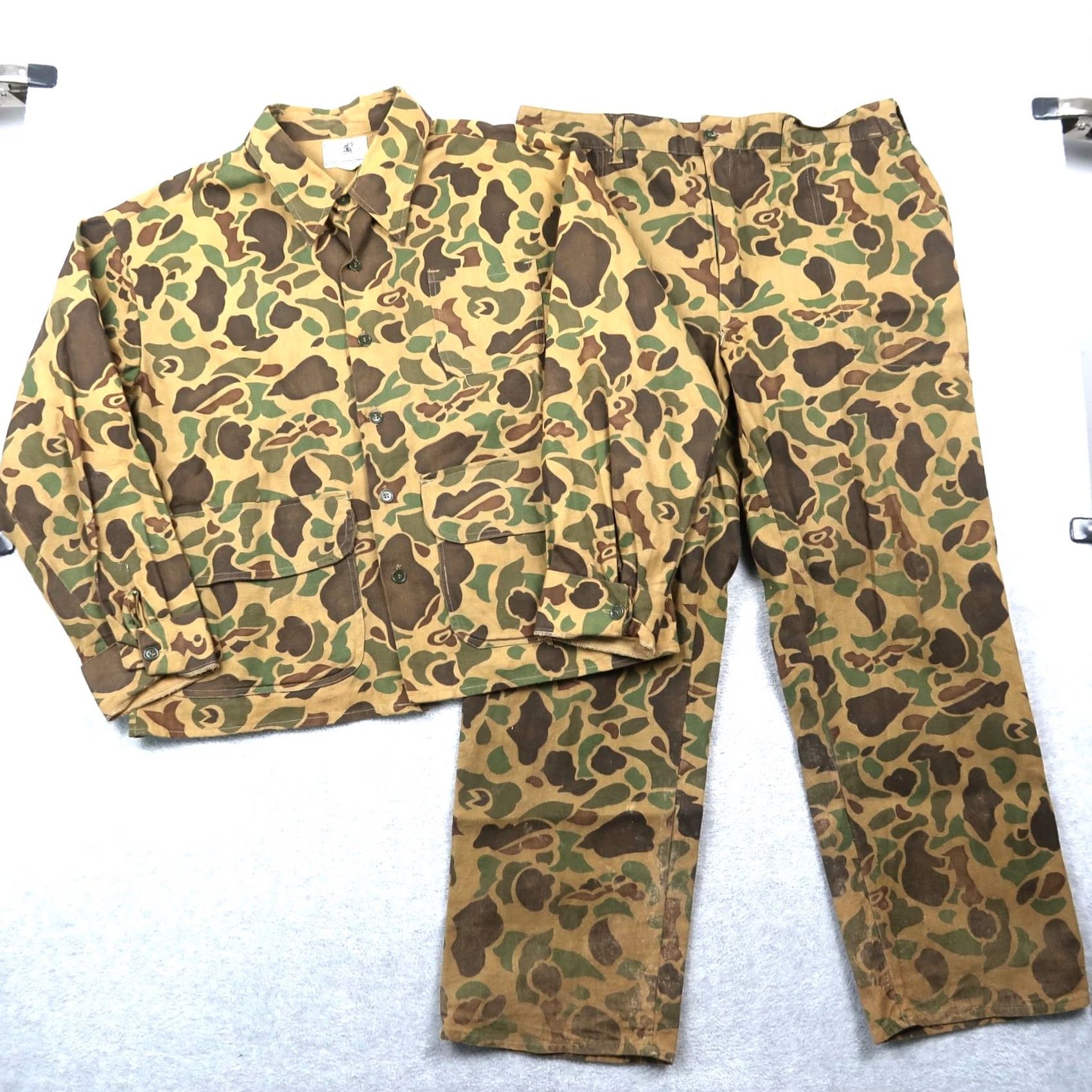 Vintage VINTAGE Black Sheep Hunting Shirt Jacket Pants Set L Mens Camouflage Pattern Cotton Canvas Knit Jacket Pants USA 90s Theme Size US L / EU 52-54 / 3 - 2 Thumbnail
