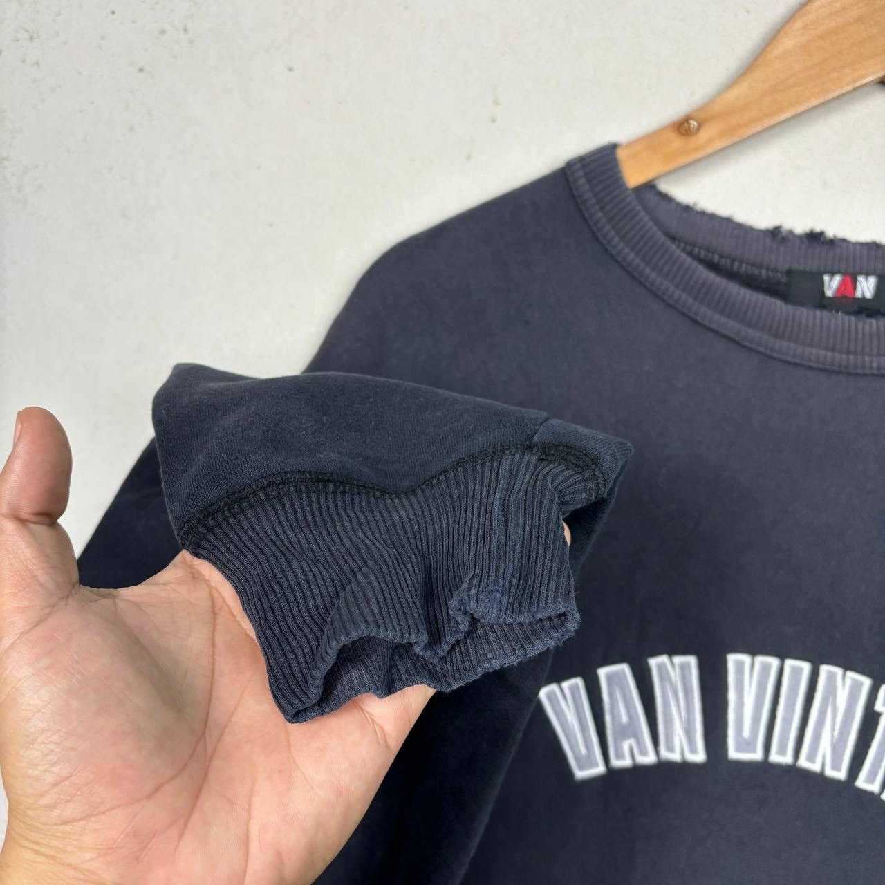 Van Thrashed VAN JAC Sun Faded Distressed Ivy Sweatshirt ERD Size US XL / EU 56 / 4 - 5 Thumbnail