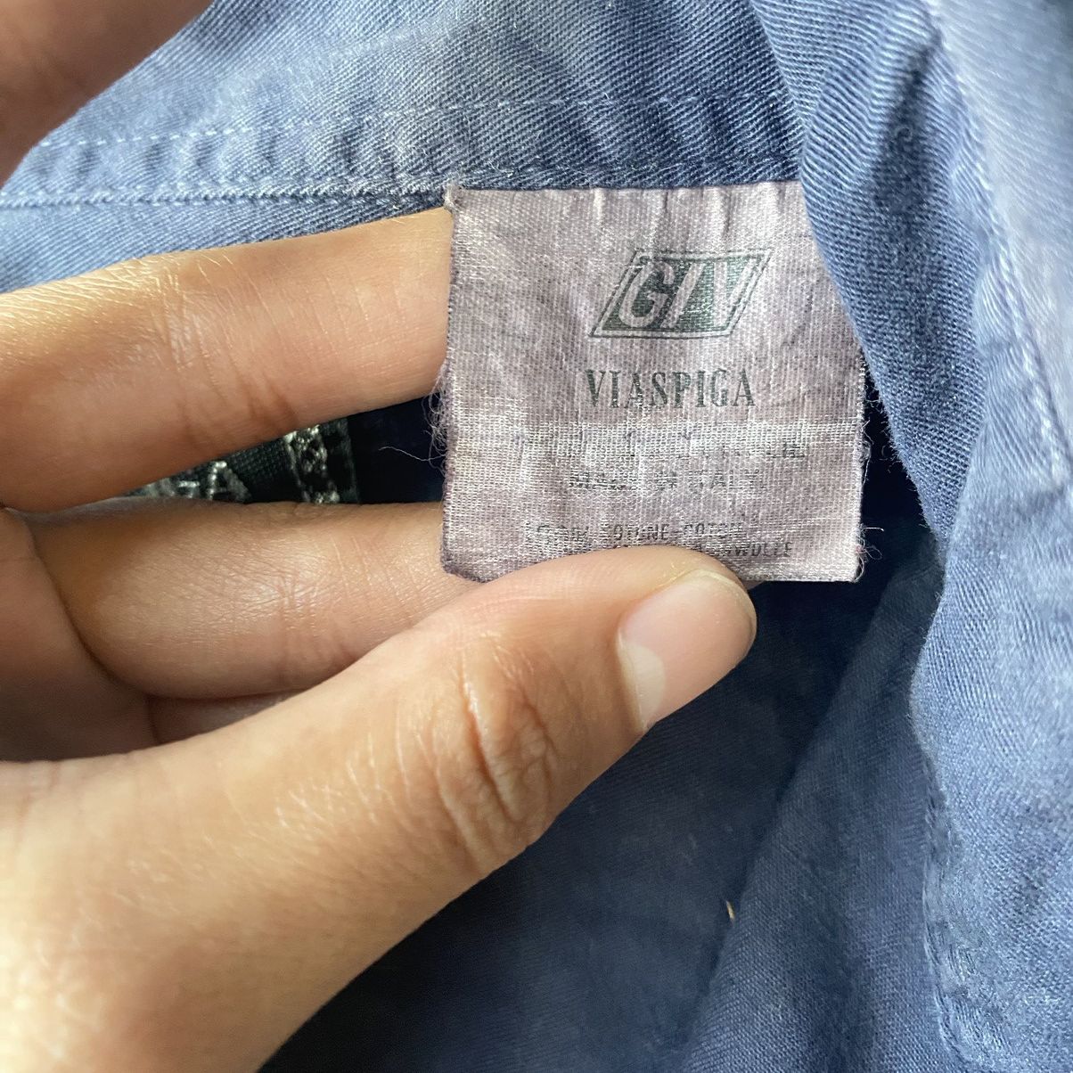 Japanese Brand Classic GIV VIA SPIGA Flannel Shirt GOA Style Size US XL / EU 56 / 4 - 9 Thumbnail